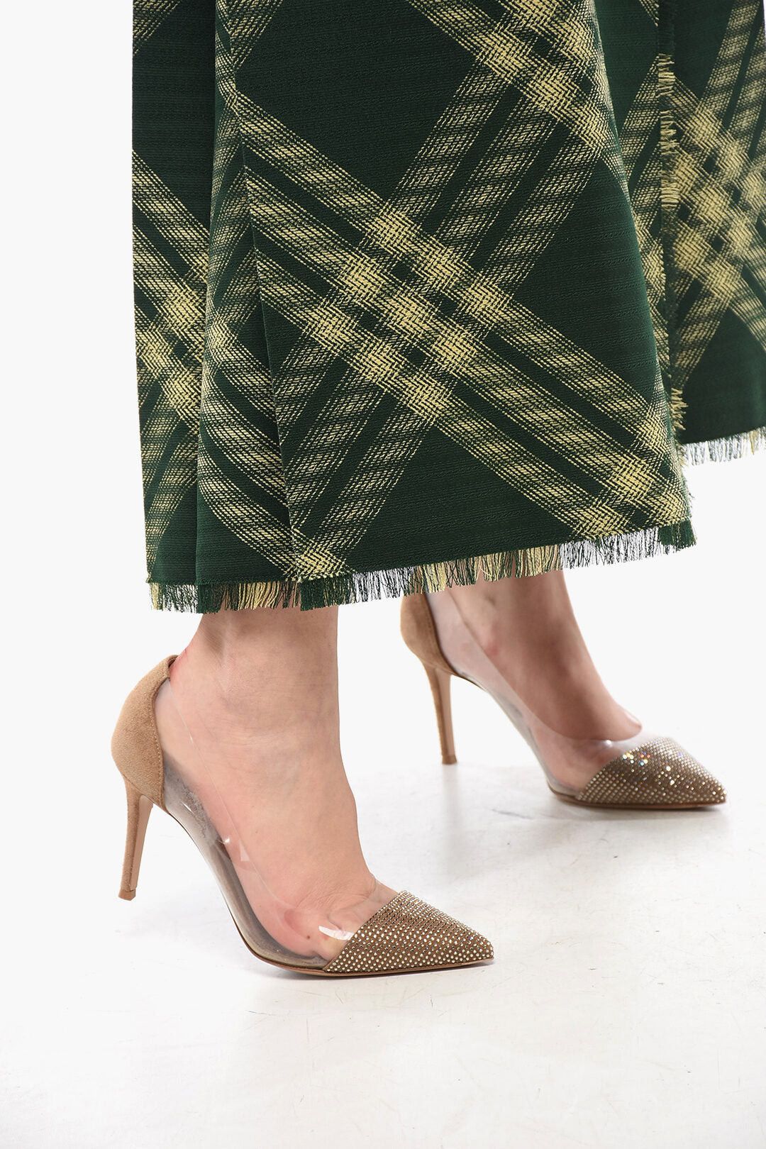 Burberry Wool Wrap Skirt with Fringed Hem Size S / US 4 / IT 40 - 4 Thumbnail