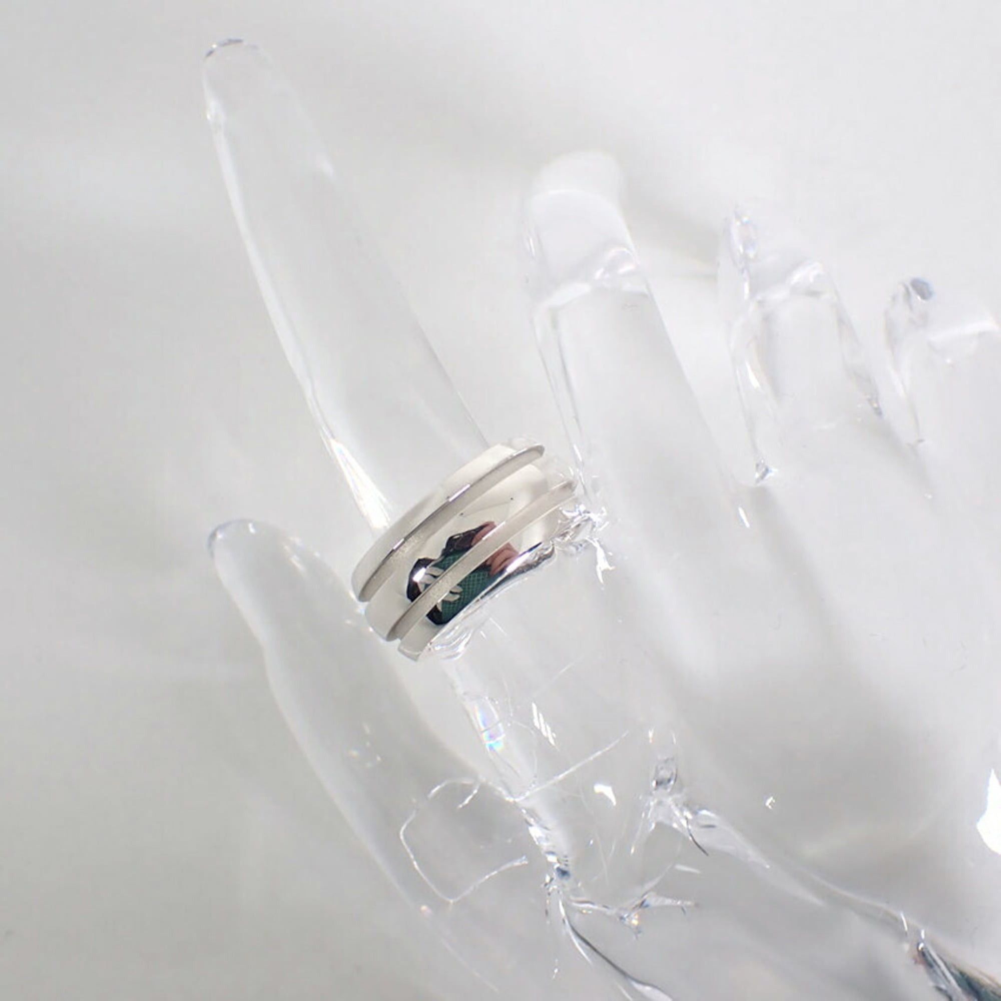 Tiffany & Co. TIFFANY 925 750 Grooved Double Line Ring, Size 11 Size ONE SIZE - 4 Thumbnail