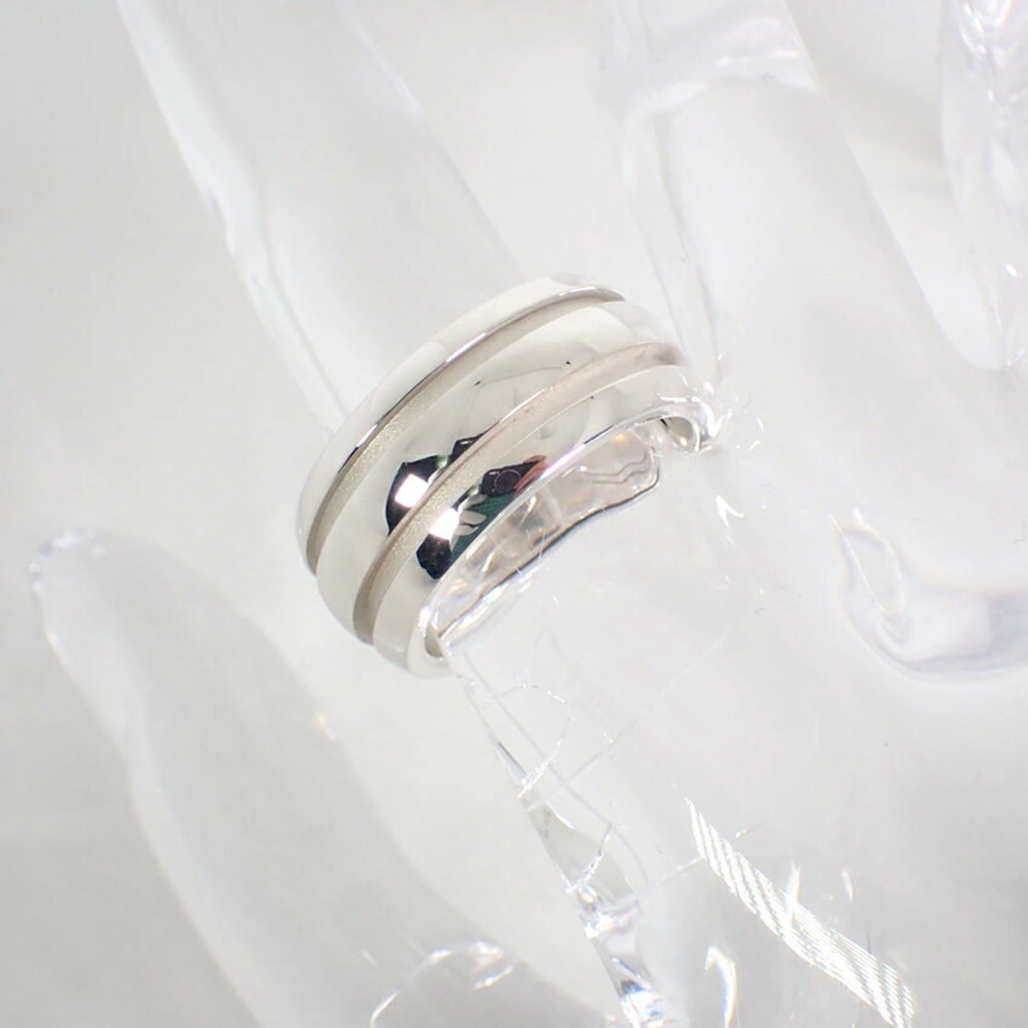 Tiffany & Co. TIFFANY 925 750 Grooved Double Line Ring, Size 11 Size ONE SIZE - 6 Thumbnail