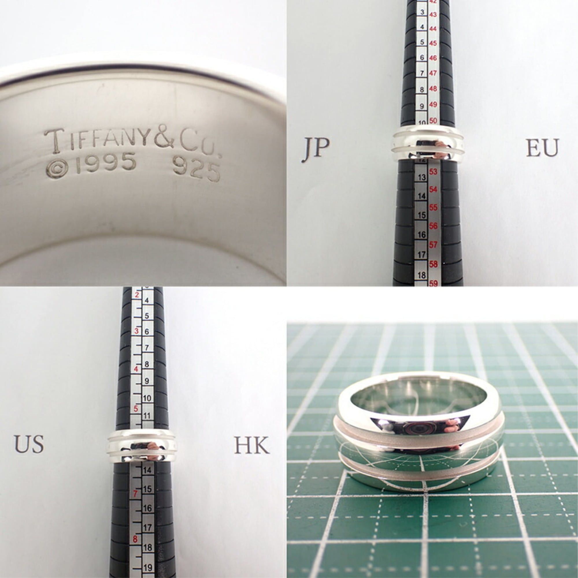 Tiffany & Co. TIFFANY 925 750 Grooved Double Line Ring, Size 11 Size ONE SIZE - 9 Thumbnail