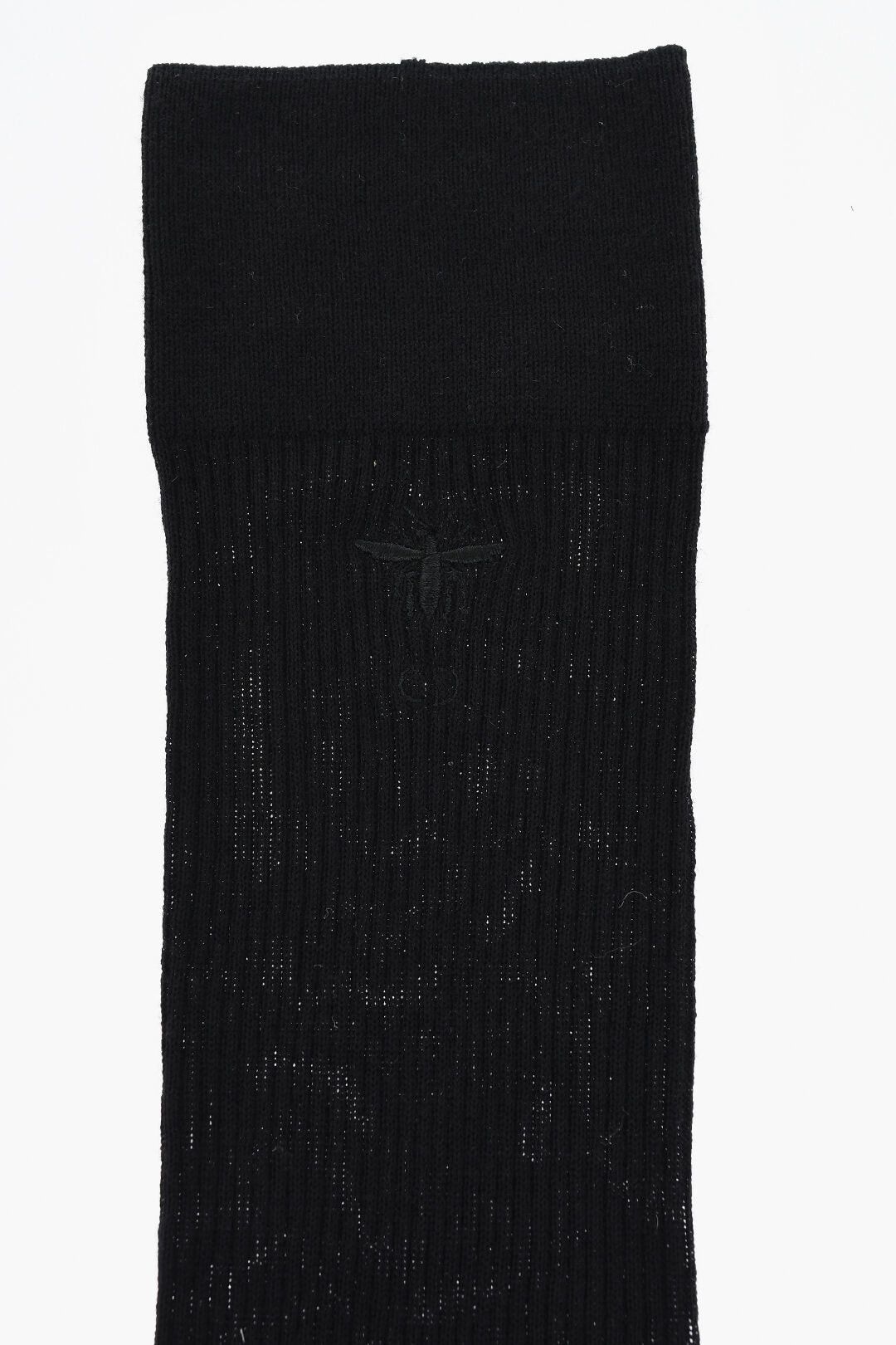 Dior Long Wool Socks with Embroidery Size ONE SIZE - 2 Thumbnail
