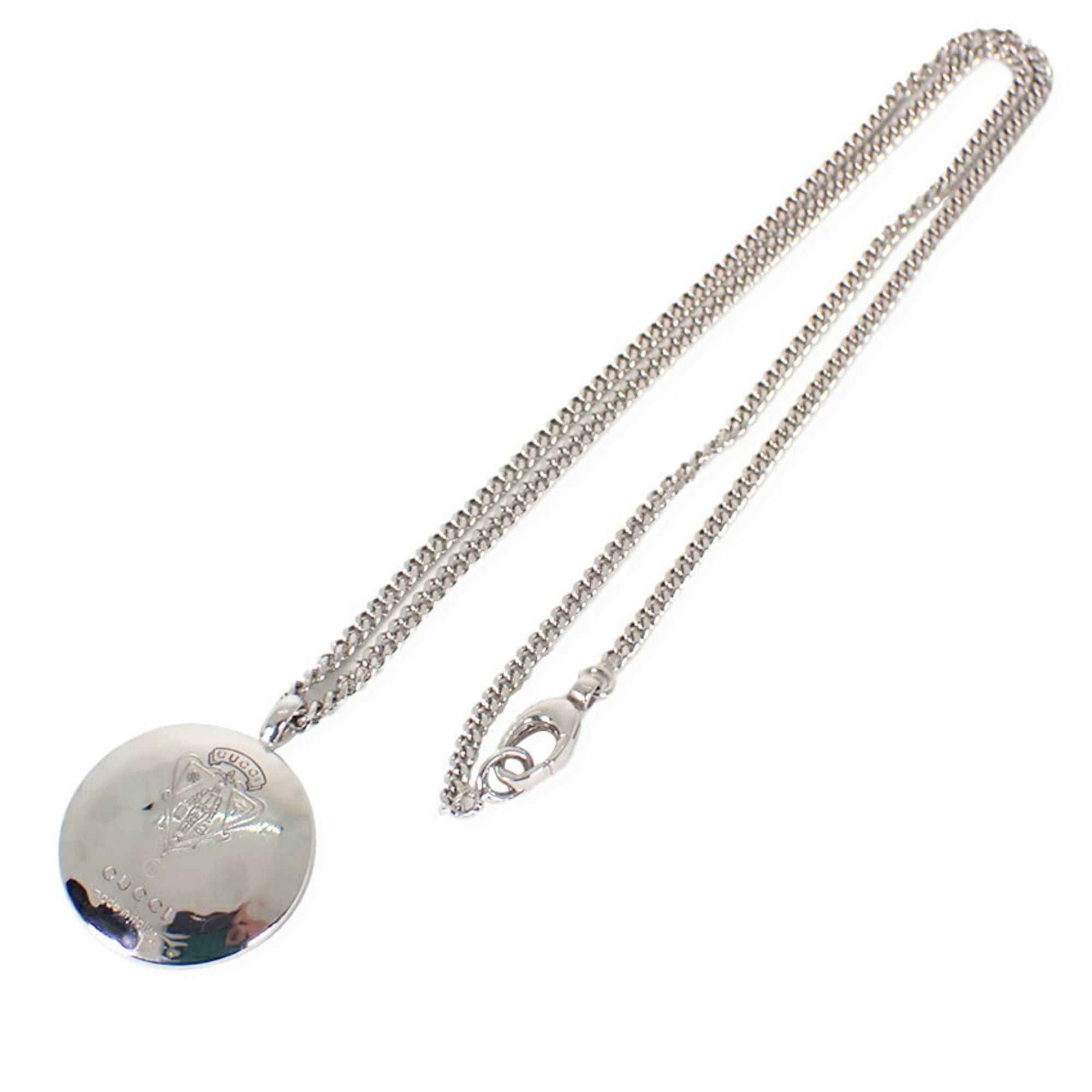 Gucci GUCCI SV925 Emblem Crest Pendant Necklace Size ONE SIZE - 2 Thumbnail
