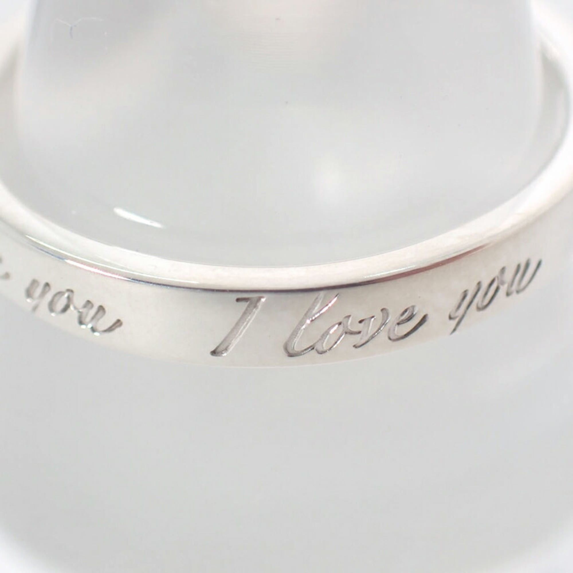 Tiffany & Co. TIFFANY 925 Notes Narrow I Love You Ring, Size 12 Size ONE SIZE - 4 Thumbnail
