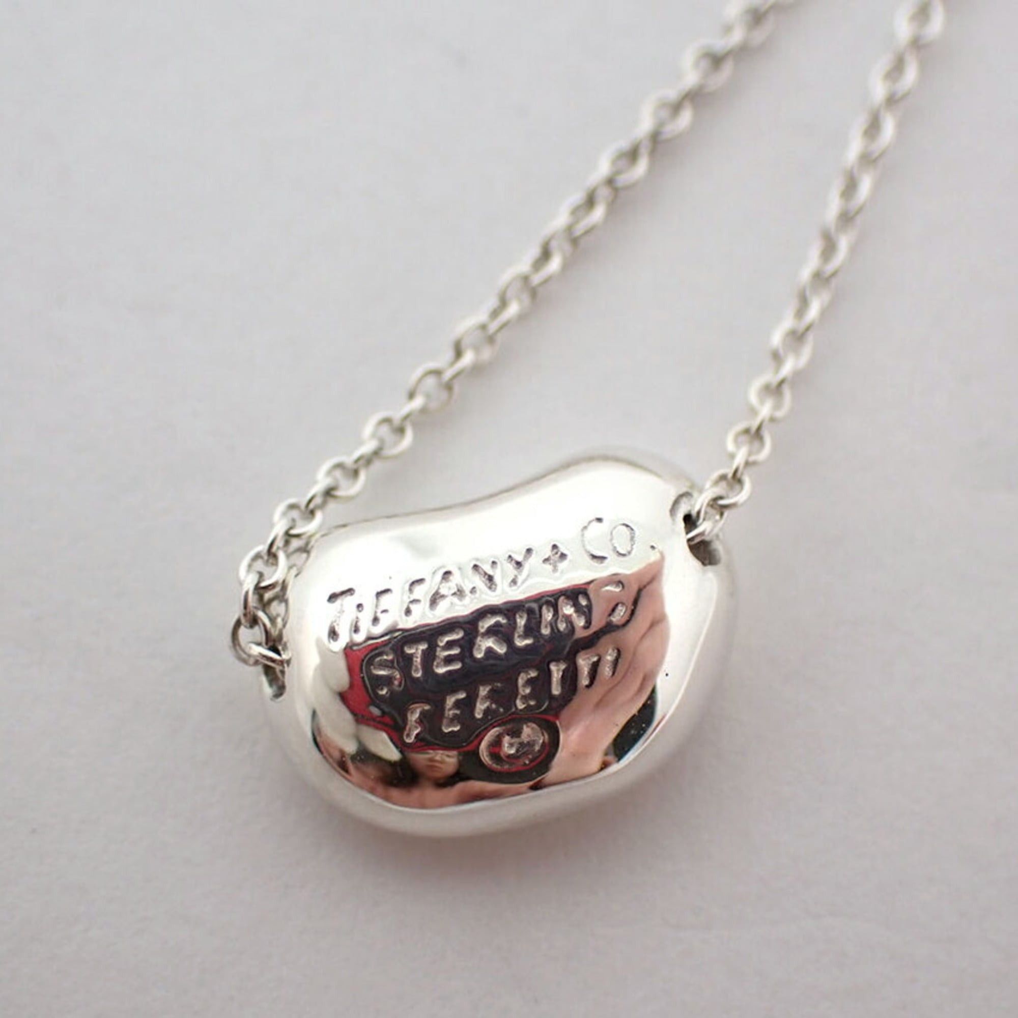 Tiffany & Co. TIFFANY 925 Bean Pendant Necklace Size ONE SIZE - 8 Thumbnail