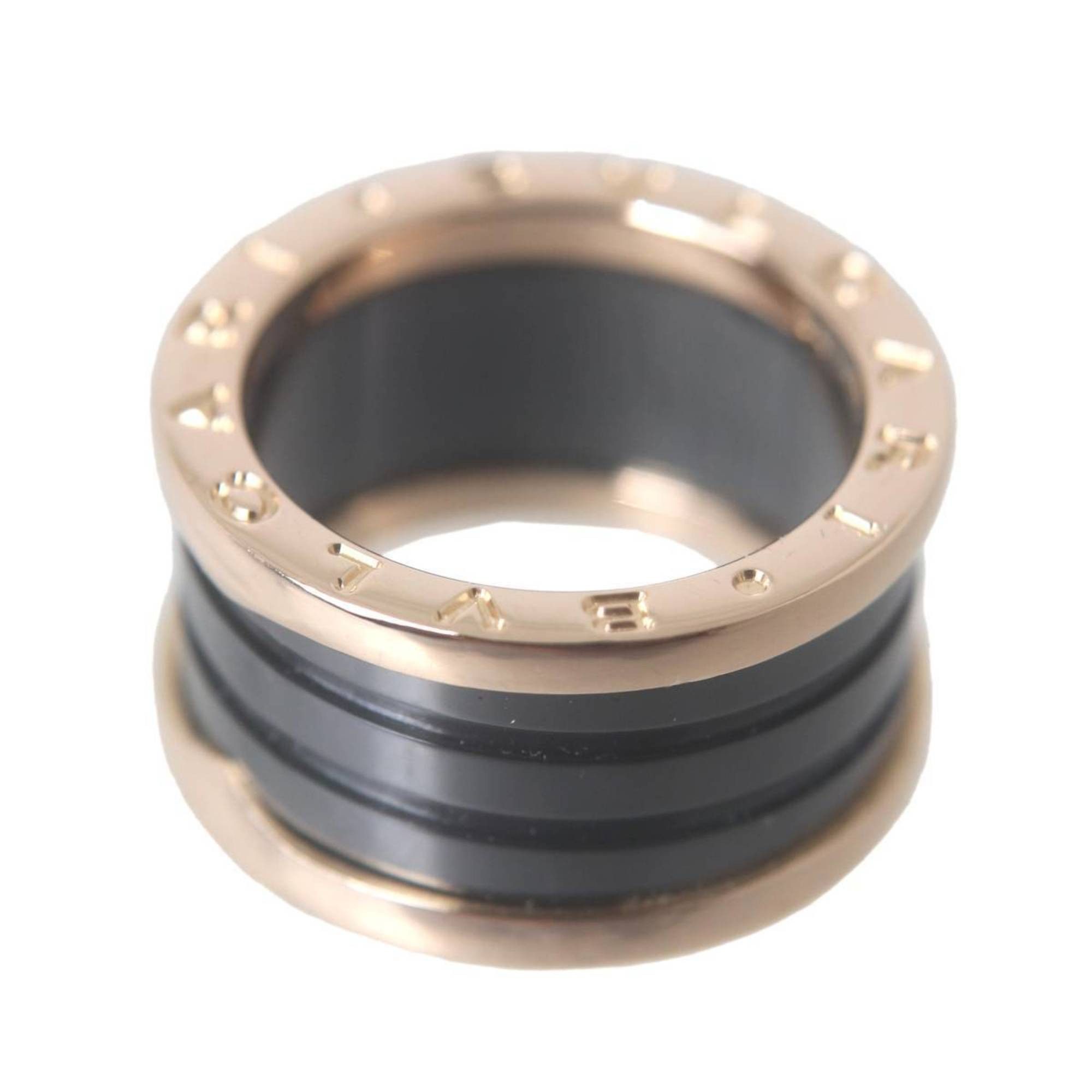 Bvlgari BVLGARI B-ZERO1 4-Band Ceramic Ring, 18K Gold with PG and Ceramic, #54, Size 13, Ring Width 12mm, Weight 9.7g Size ONE SIZE - 2 Thumbnail