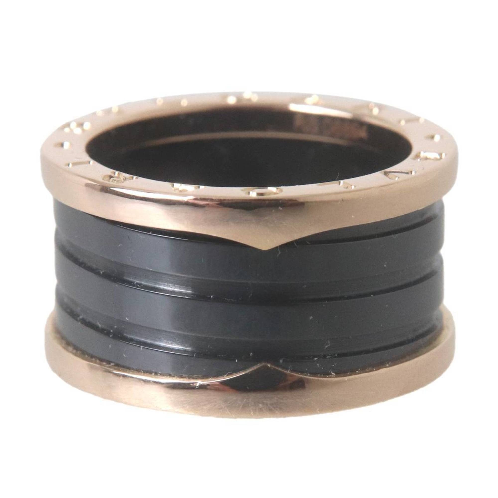 Bvlgari BVLGARI B-ZERO1 4-Band Ceramic Ring, 18K Gold with PG and Ceramic, #54, Size 13, Ring Width 12mm, Weight 9.7g Size ONE SIZE - 5 Thumbnail
