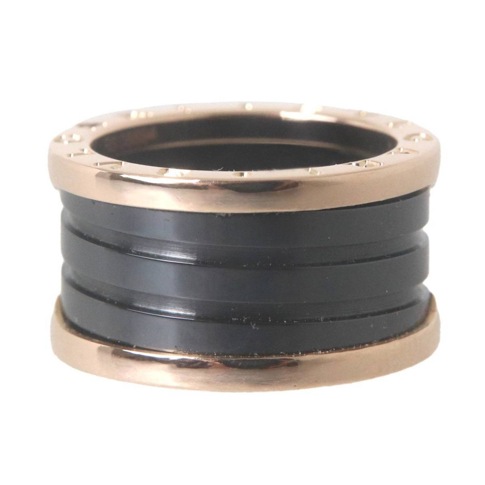 Bvlgari BVLGARI B-ZERO1 4-Band Ceramic Ring, 18K Gold with PG and Ceramic, #54, Size 13, Ring Width 12mm, Weight 9.7g Size ONE SIZE - 4 Thumbnail