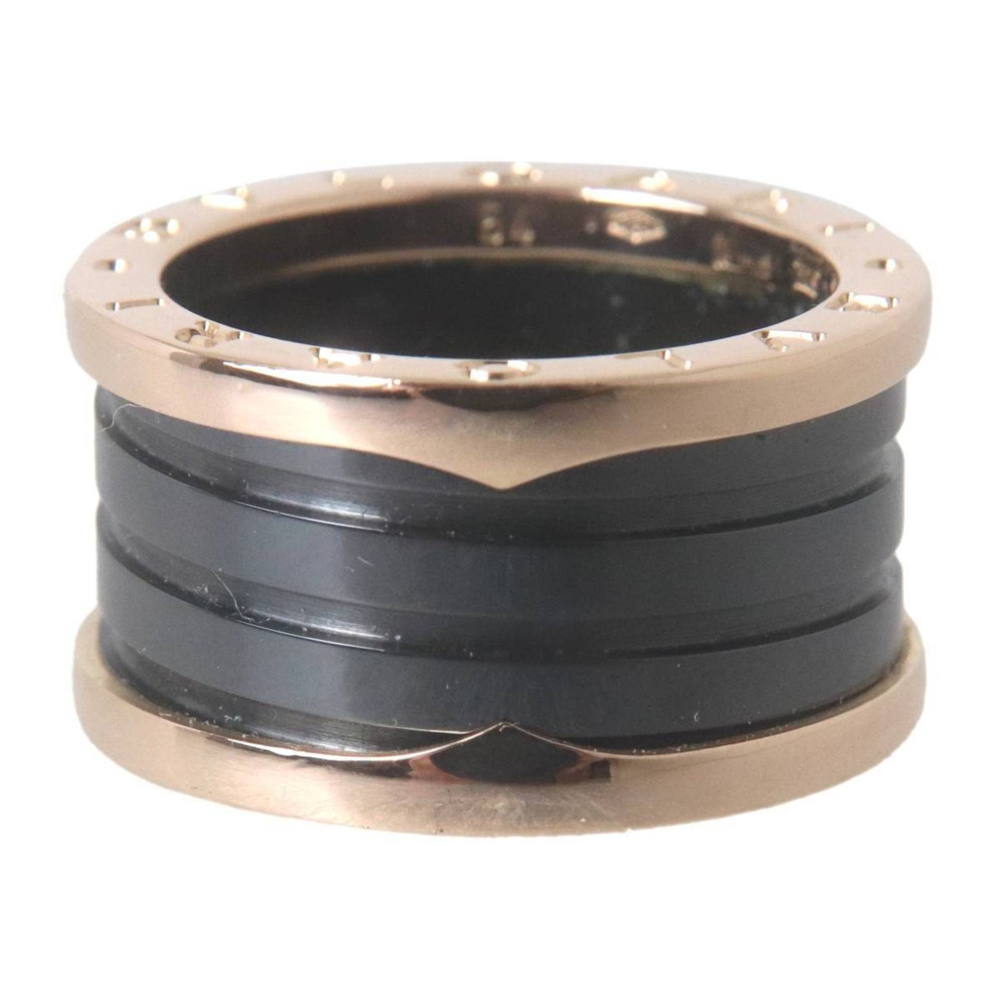 Bvlgari BVLGARI B-ZERO1 4-Band Ceramic Ring, 18K Gold with PG and Ceramic, #54, Size 13, Ring Width 12mm, Weight 9.7g Size ONE SIZE - 3 Thumbnail