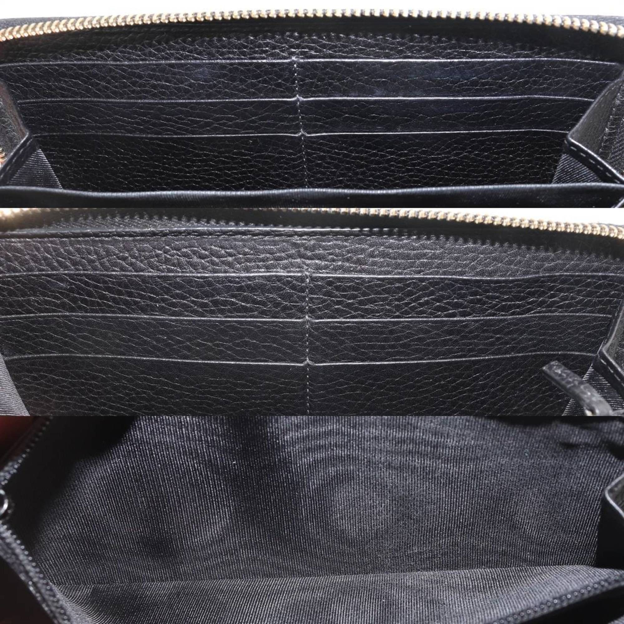Gucci GUCCI Bamboo Round Long Wallet, Black, 496334 Size ONE SIZE - 7 Thumbnail
