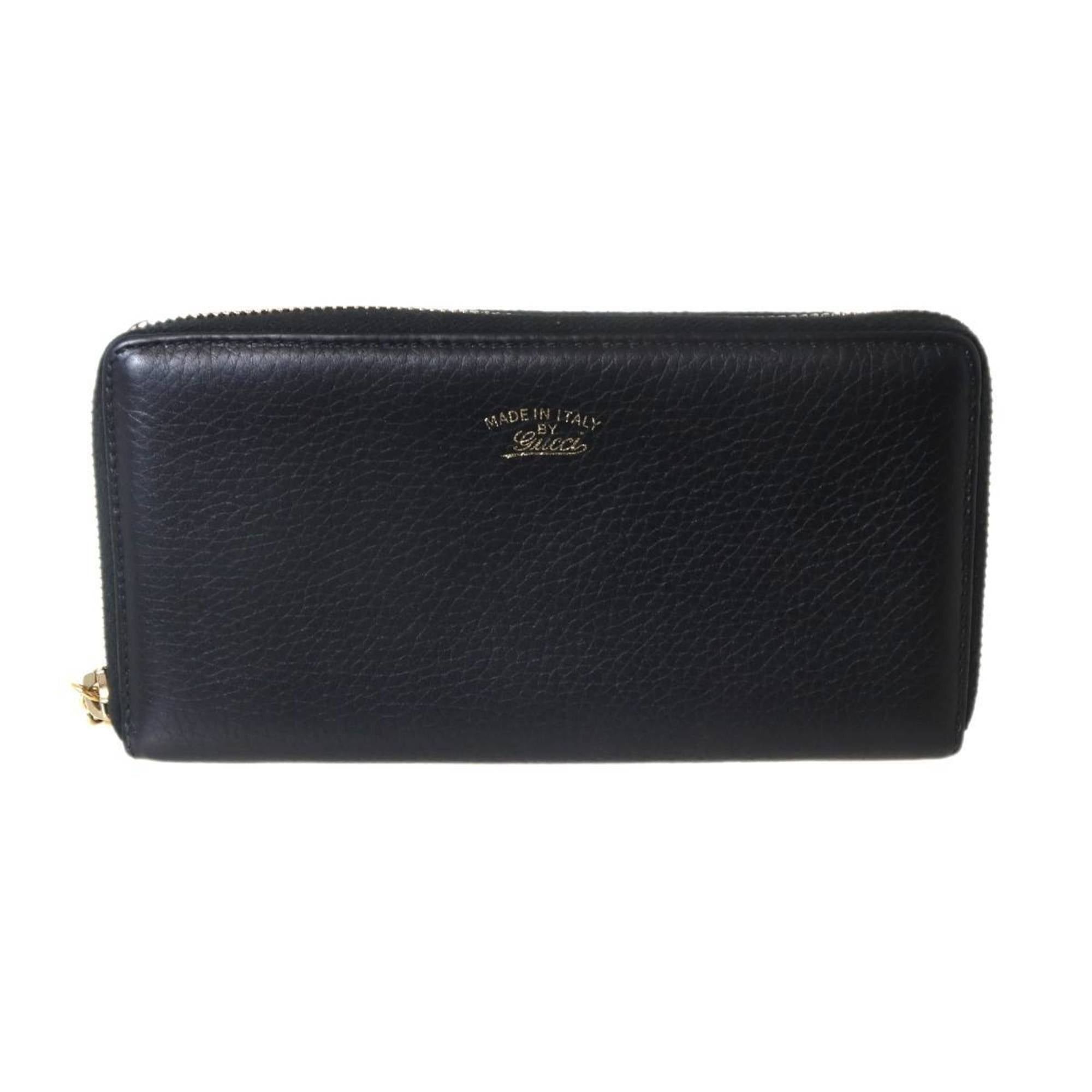 Gucci GUCCI Bamboo Round Long Wallet, Black, 496334 Size ONE SIZE - 2 Thumbnail