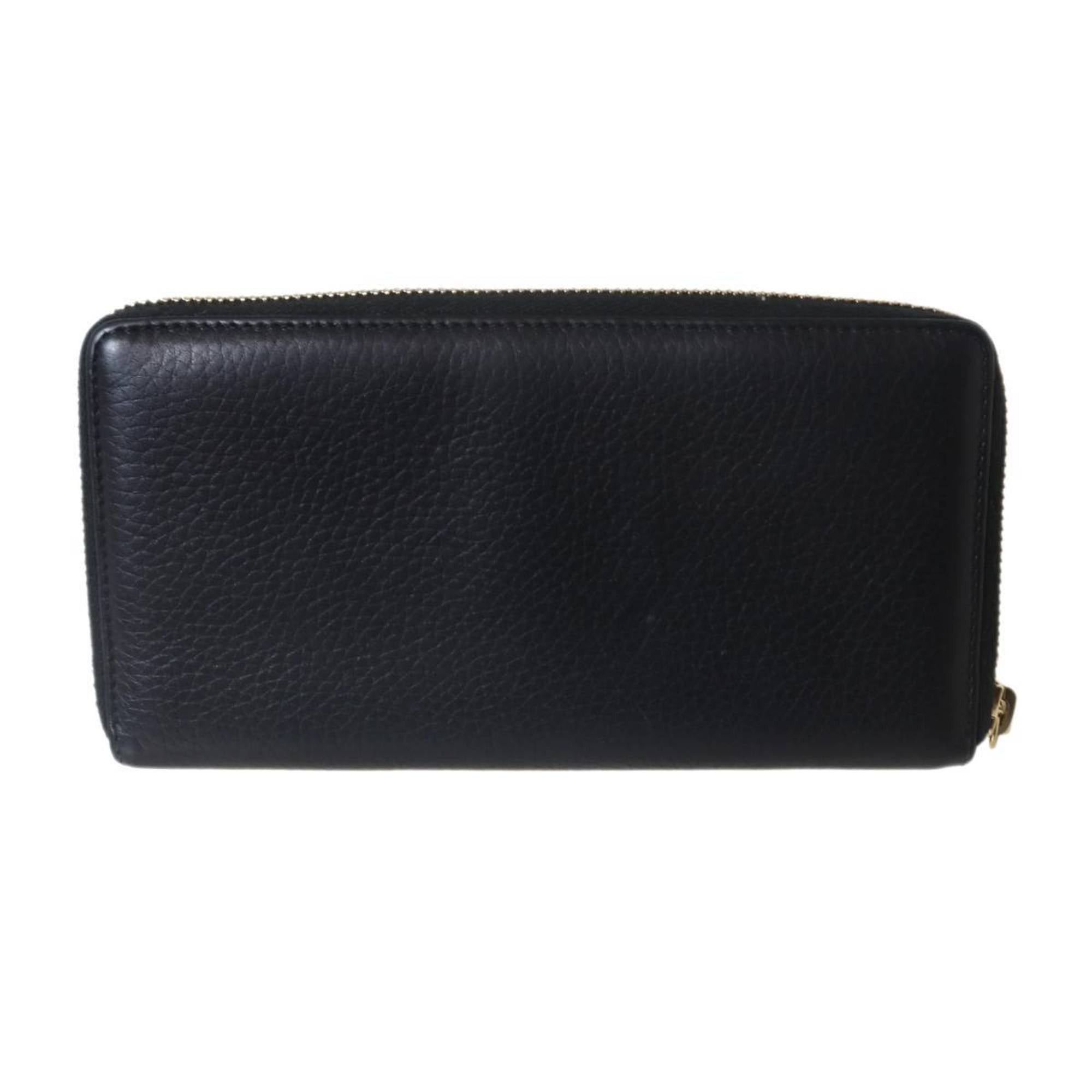 Gucci GUCCI Bamboo Round Long Wallet, Black, 496334 Size ONE SIZE - 3 Thumbnail