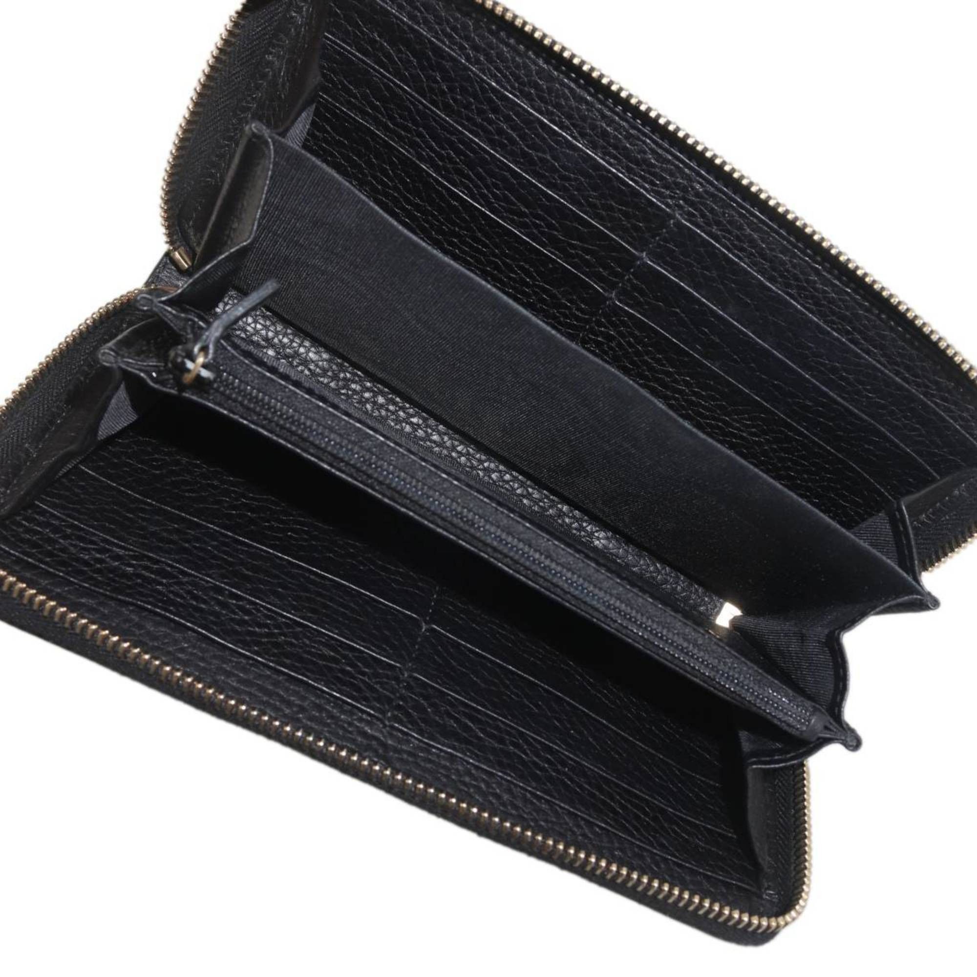 Gucci GUCCI Bamboo Round Long Wallet, Black, 496334 Size ONE SIZE - 6 Thumbnail