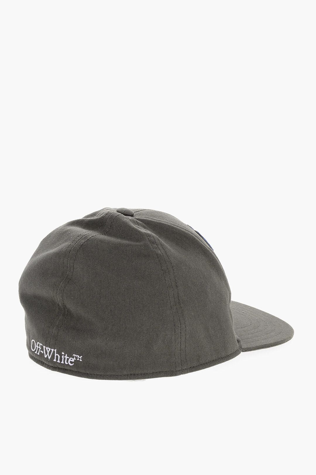 Off-White Twill Cotton Embroidered Baseball Cap Size ONE SIZE - 2 Thumbnail
