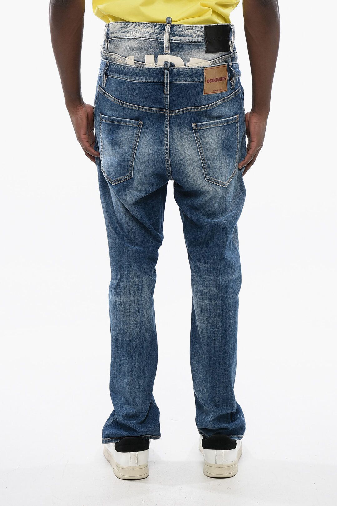 Dsquared2 Distressed Jeans BURBS with Painted Lettering Size US 30 / EU 46 - 2 Thumbnail