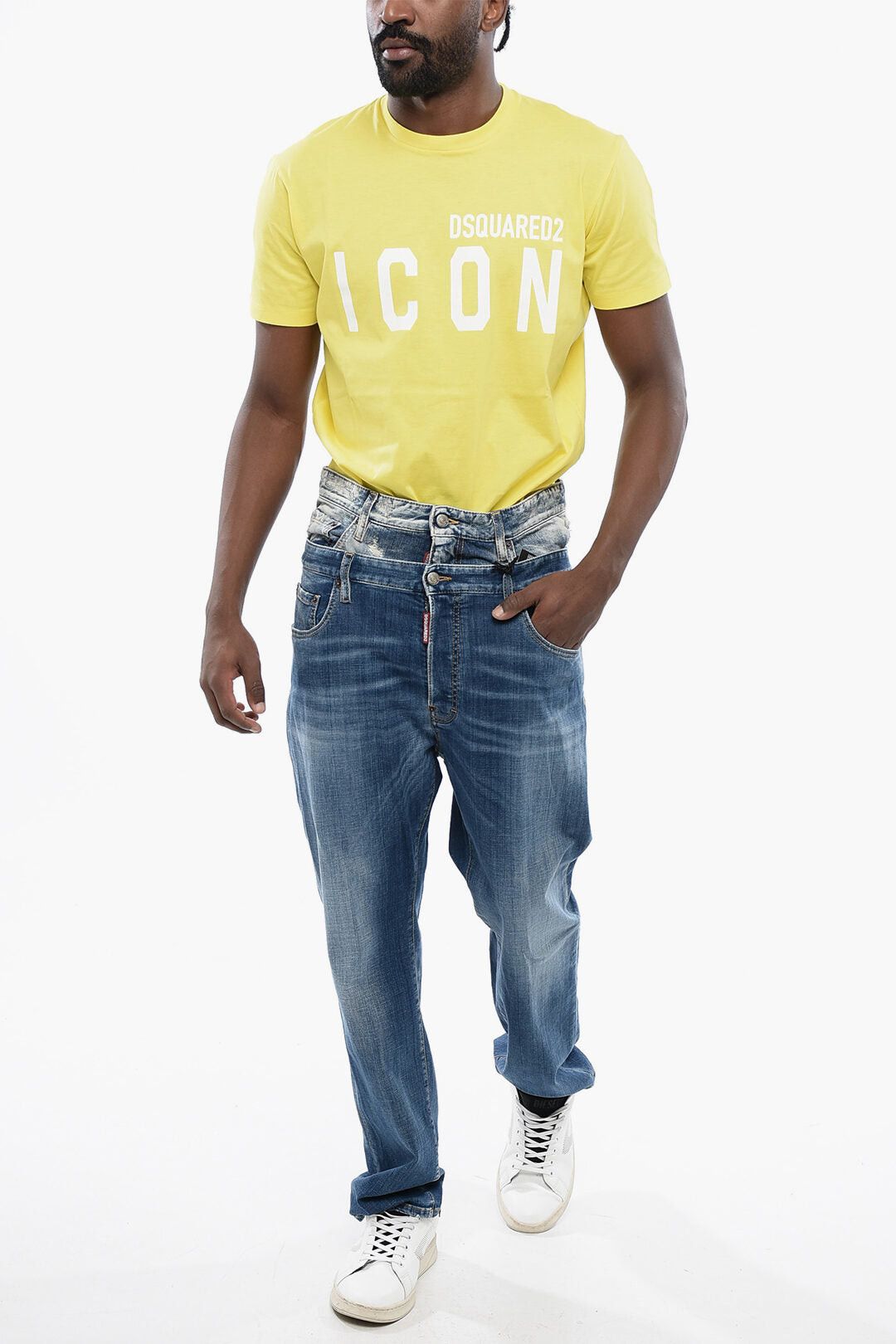 Dsquared2 Distressed Jeans BURBS with Painted Lettering Size US 29 - 4 Thumbnail