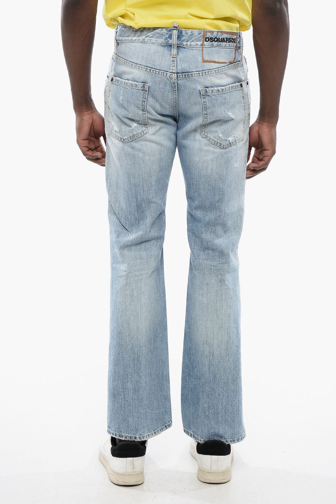 Dsquared2 Light-Wash Distressed Jeans Size US 35 - 2 Thumbnail