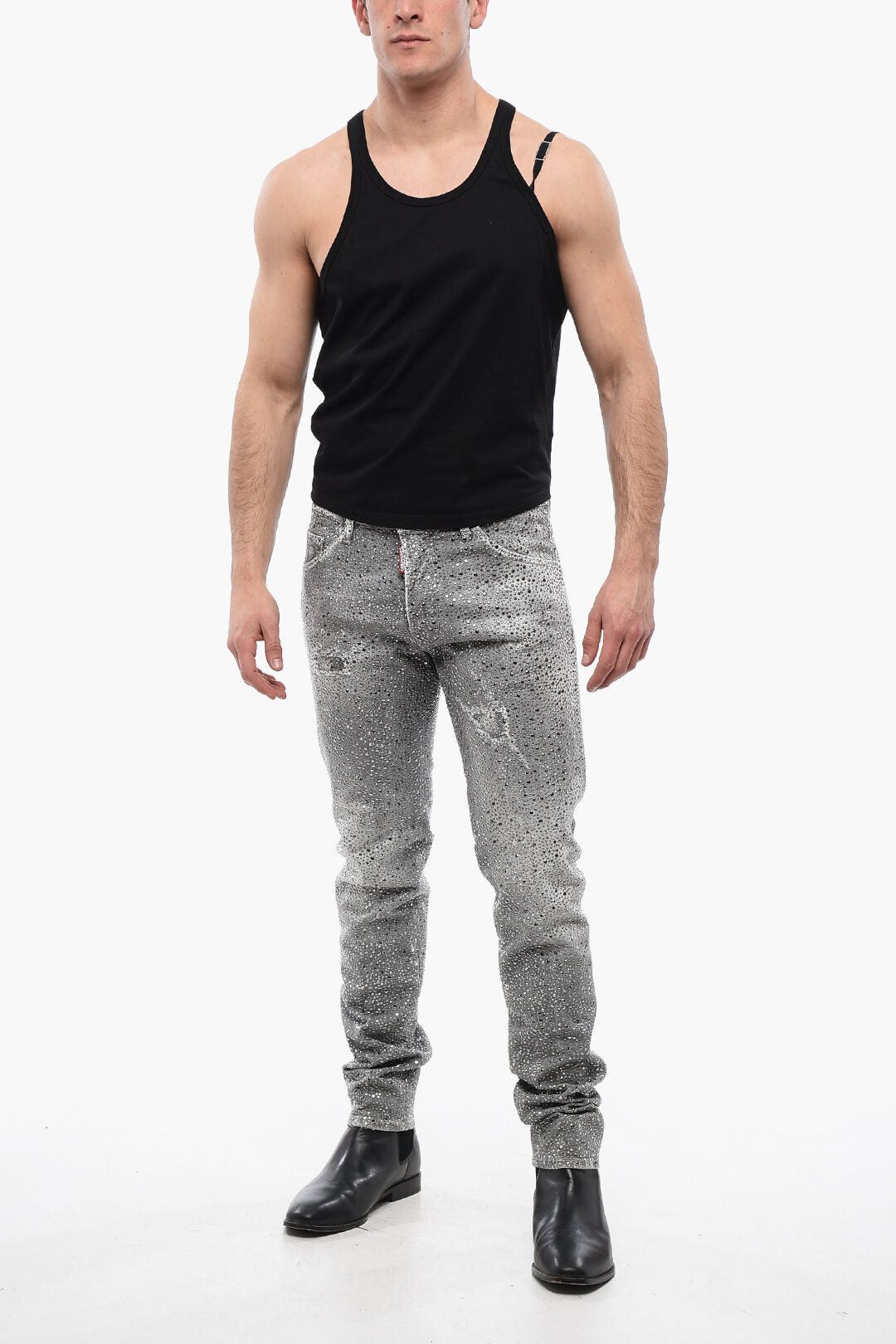 Dsquared2 Cool Guy Distressed Jeans with Studs Size US 32 / EU 48 - 5 Thumbnail