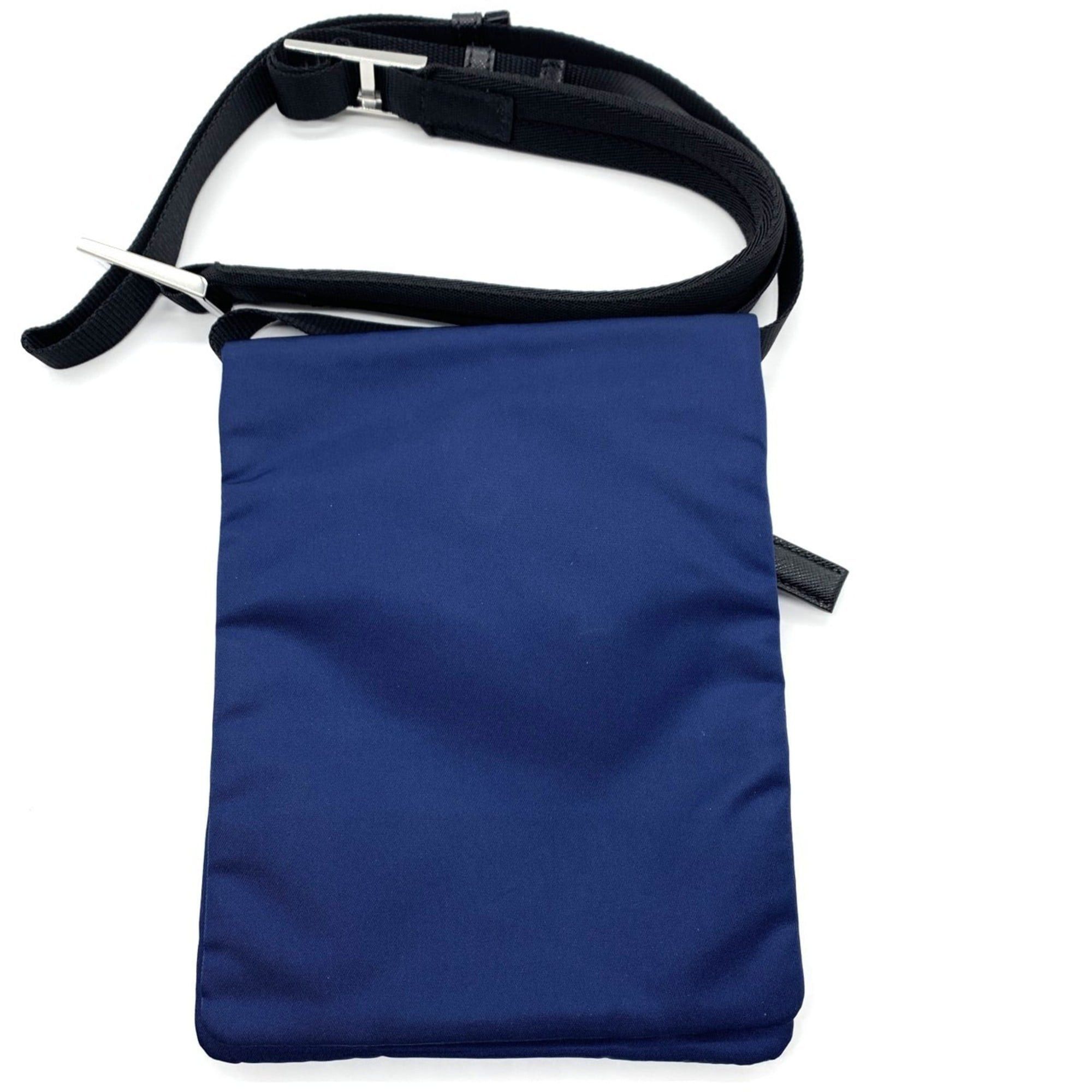 Prada Prada Nylon Triangle Shoulder Bag Blue Crossbody 2VH059 PRADA Size ONE SIZE - 2 Thumbnail