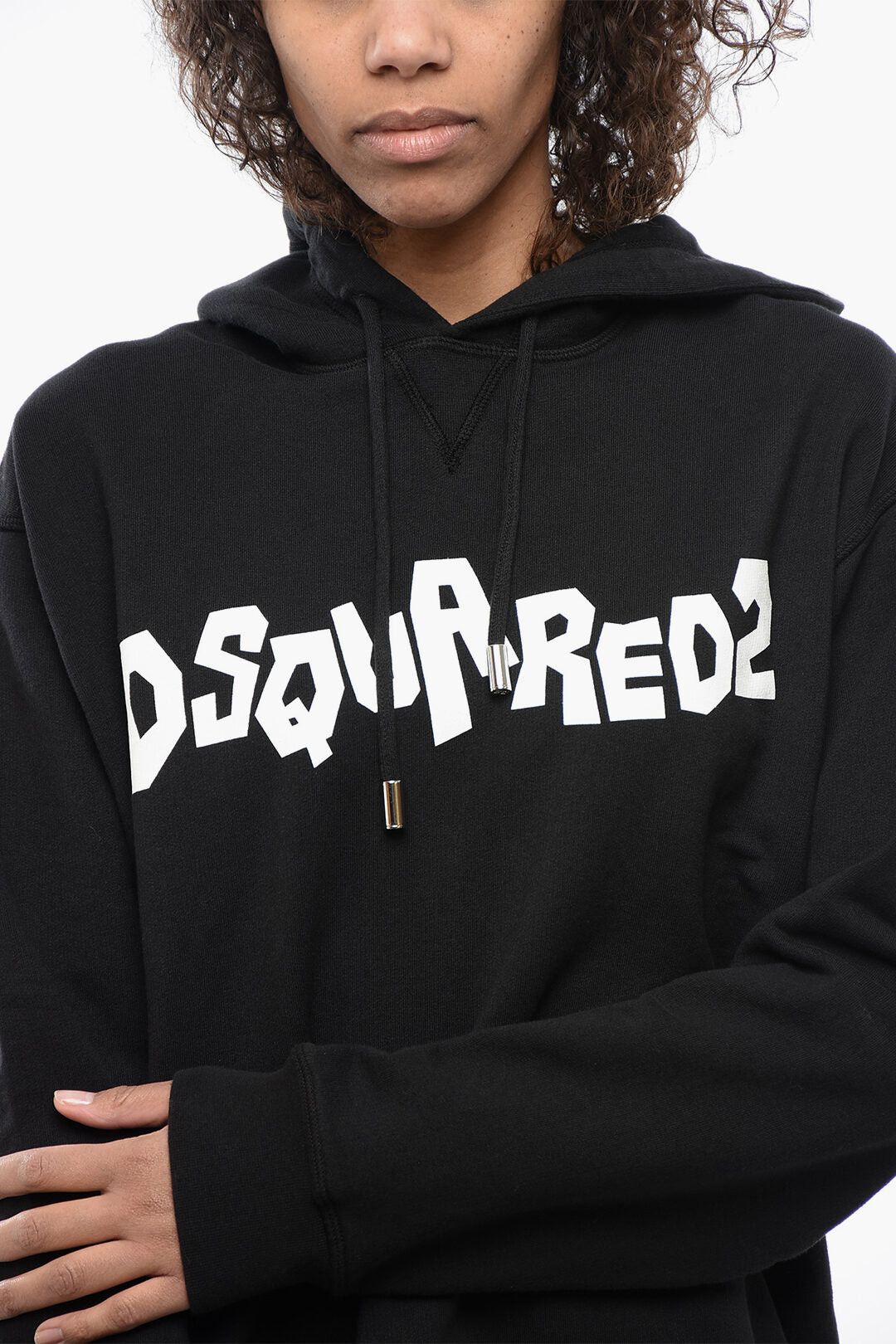 Dsquared2 Oversized Hoodie with Graphic Logo Size XS / US 0-2 / IT 36-38 - 3 Thumbnail