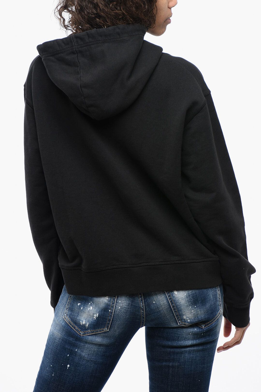 Dsquared2 Oversized Hoodie with Graphic Logo Size M / US 6-8 / IT 42-44 - 2 Thumbnail
