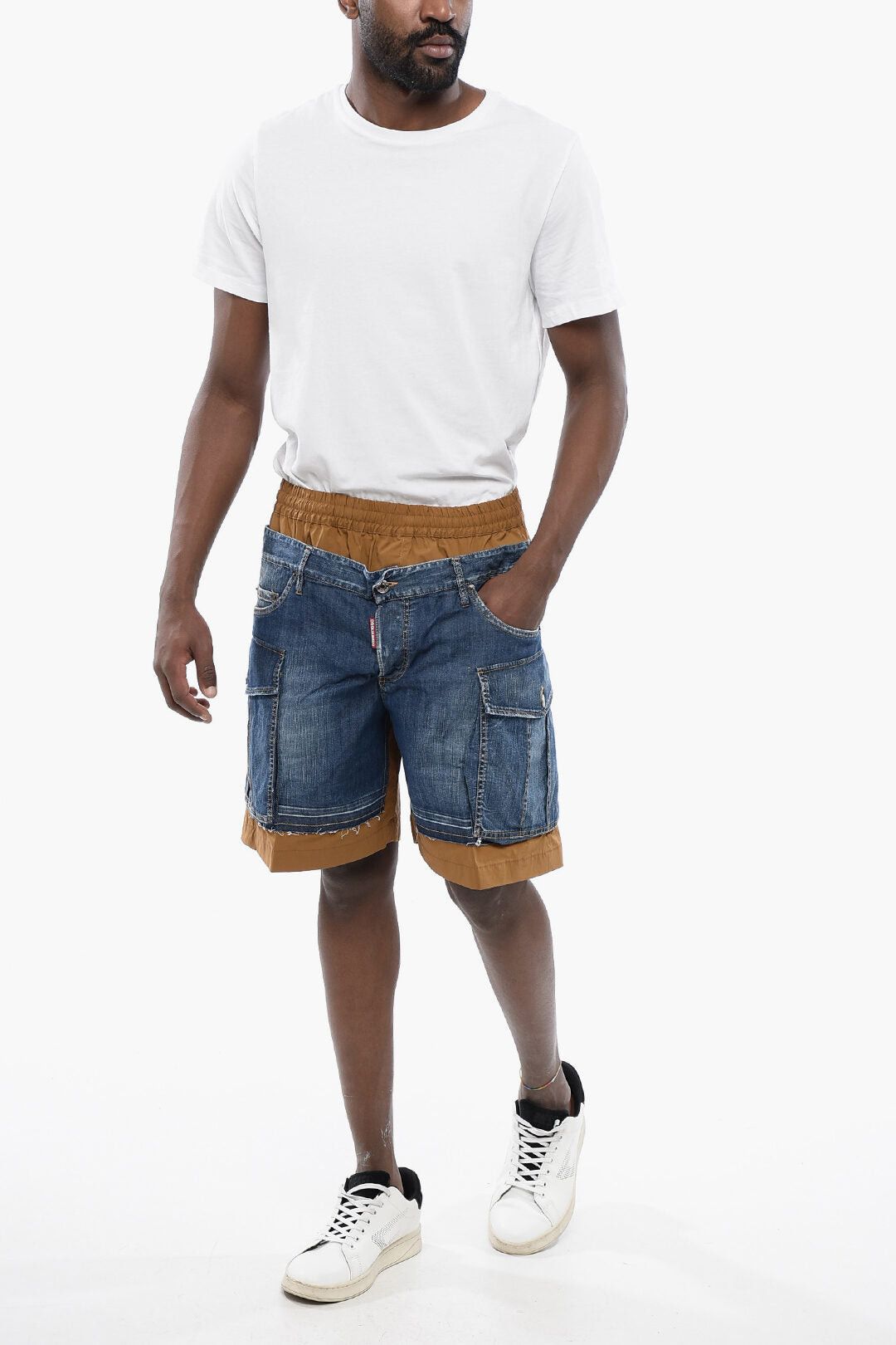 Dsquared2 Nylon Shorts BOXER with Denim Details Size US 34 / EU 50 - 4 Thumbnail