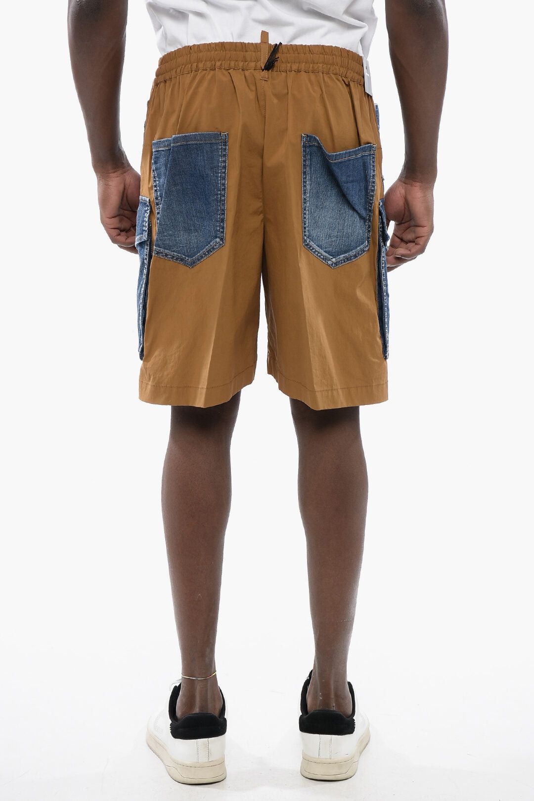 Dsquared2 Nylon Shorts BOXER with Denim Details Size US 34 / EU 50 - 2 Thumbnail