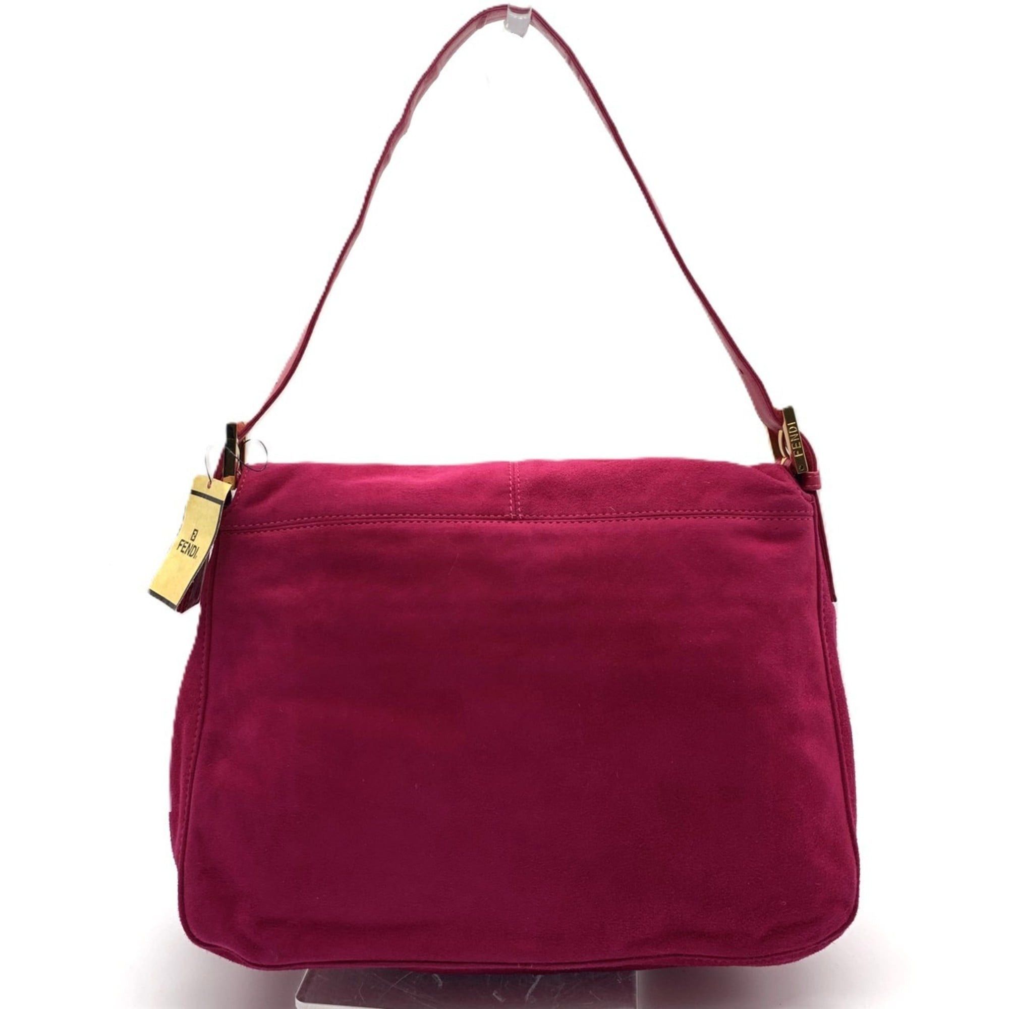 Fendi Fendi Mamma Bucket Suede Handbag in Pink and Red for Women Size ONE SIZE - 2 Thumbnail