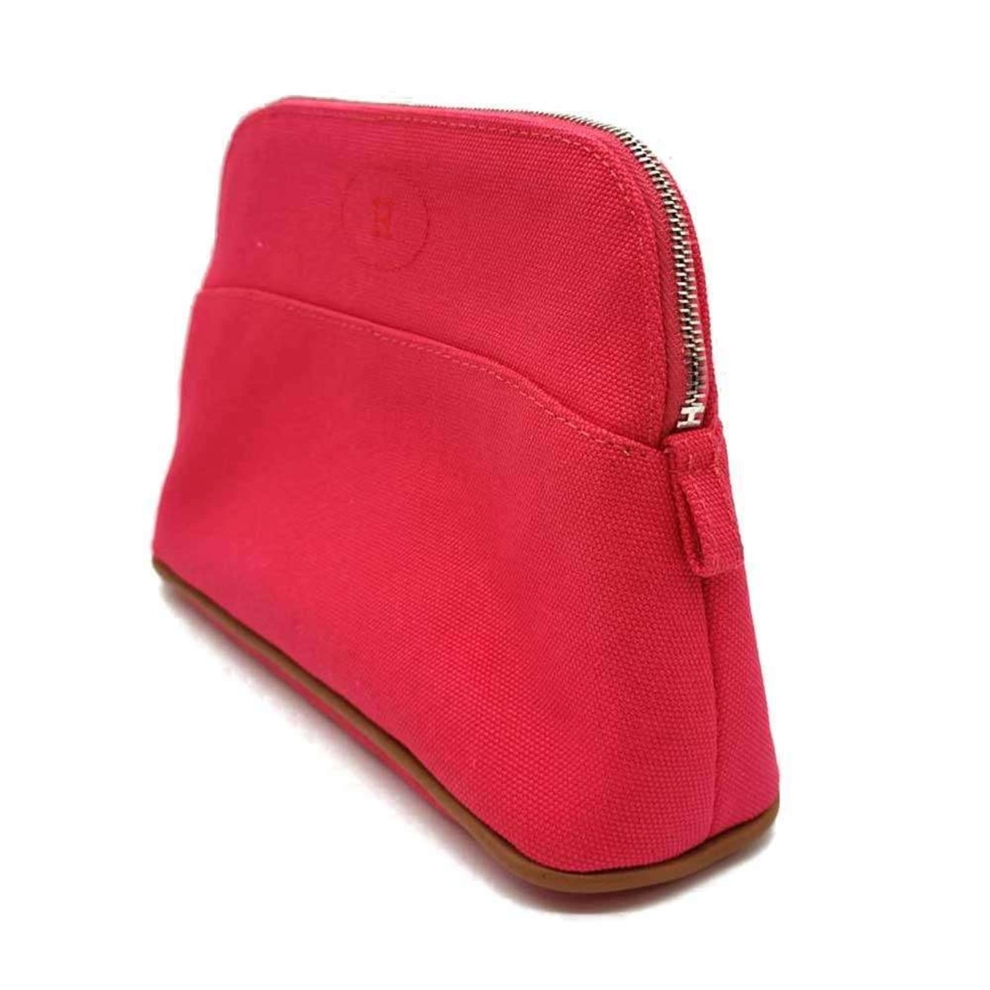 Hermes Hermes Bolide Pouch 20 Pink Canvas Women's HERMES Size ONE SIZE - 3 Thumbnail