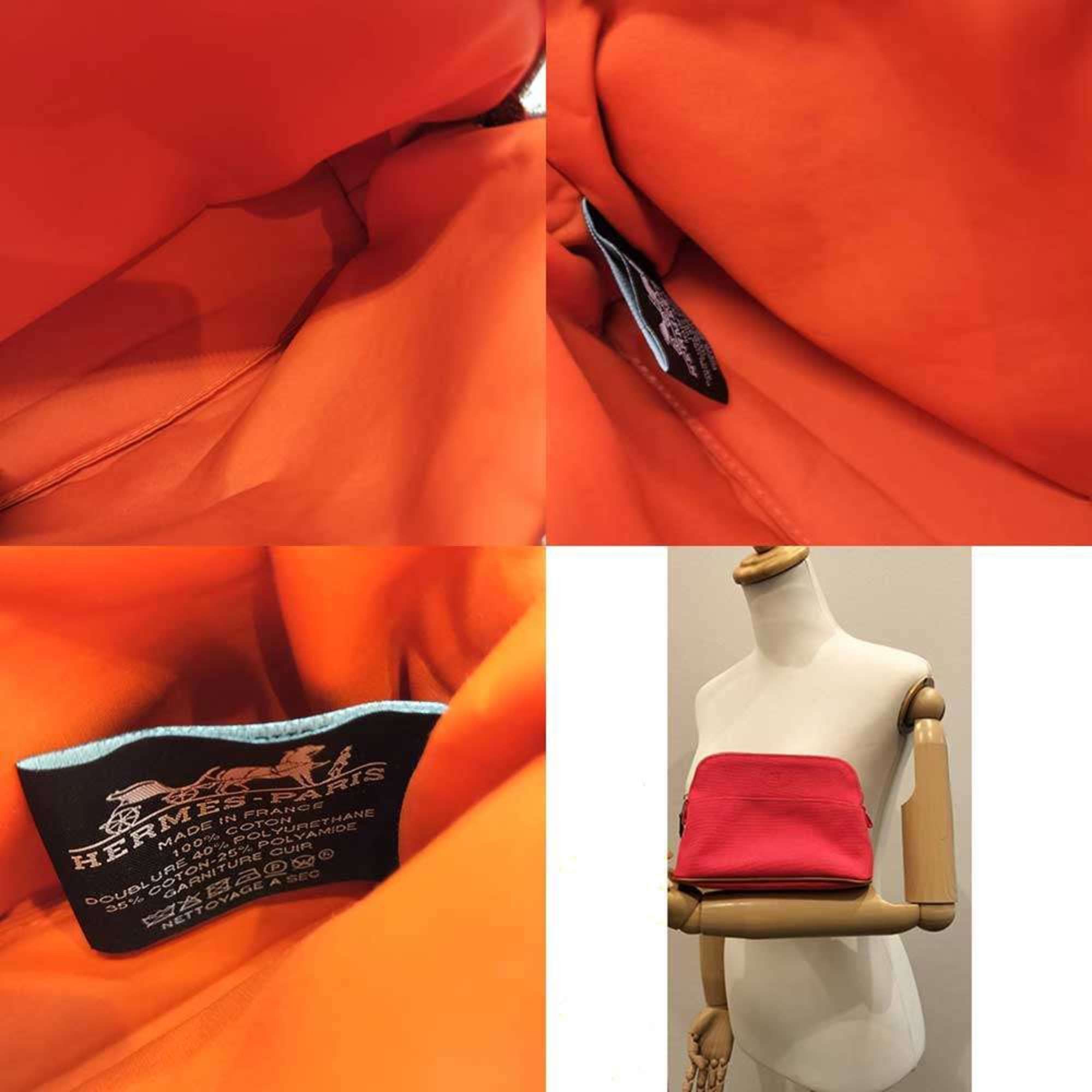 Hermes Hermes Bolide Pouch 20 Pink Canvas Women's HERMES Size ONE SIZE - 6 Thumbnail
