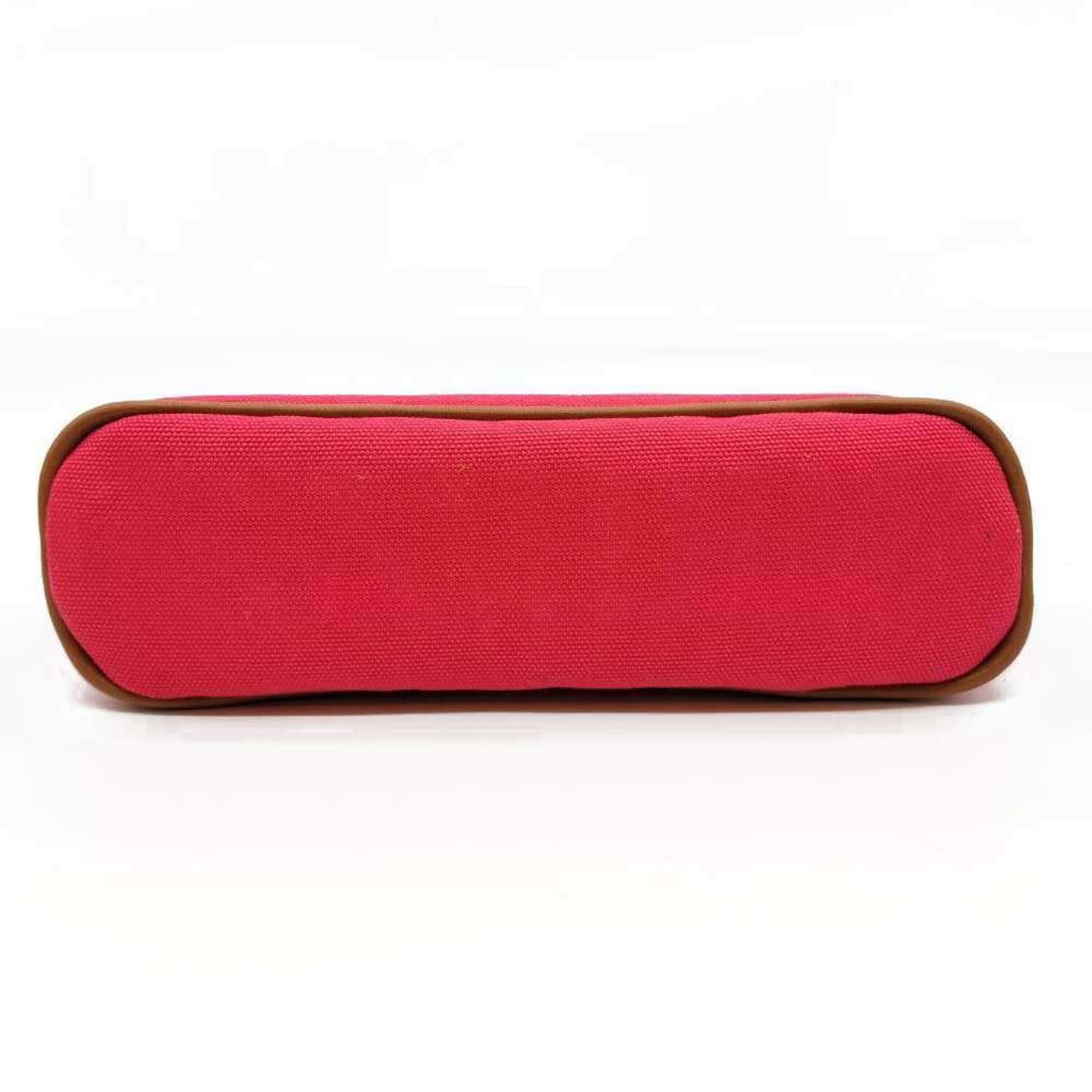 Hermes Hermes Bolide Pouch 20 Pink Canvas Women's HERMES Size ONE SIZE - 4 Thumbnail