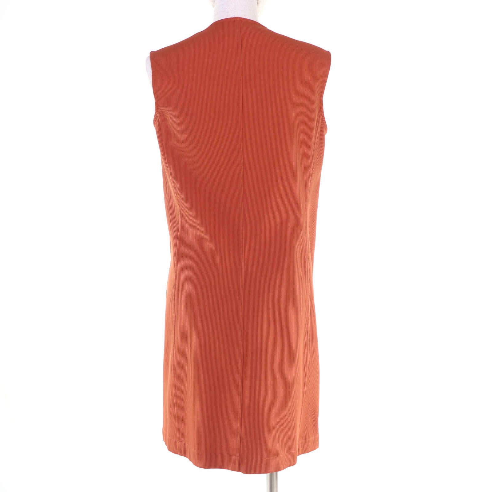 Hermes Hermes Hermès36 Lambskin Cotton Sleeveless Top Leather Tops DUTY FREE for USA Size ONE SIZE - 3 Thumbnail