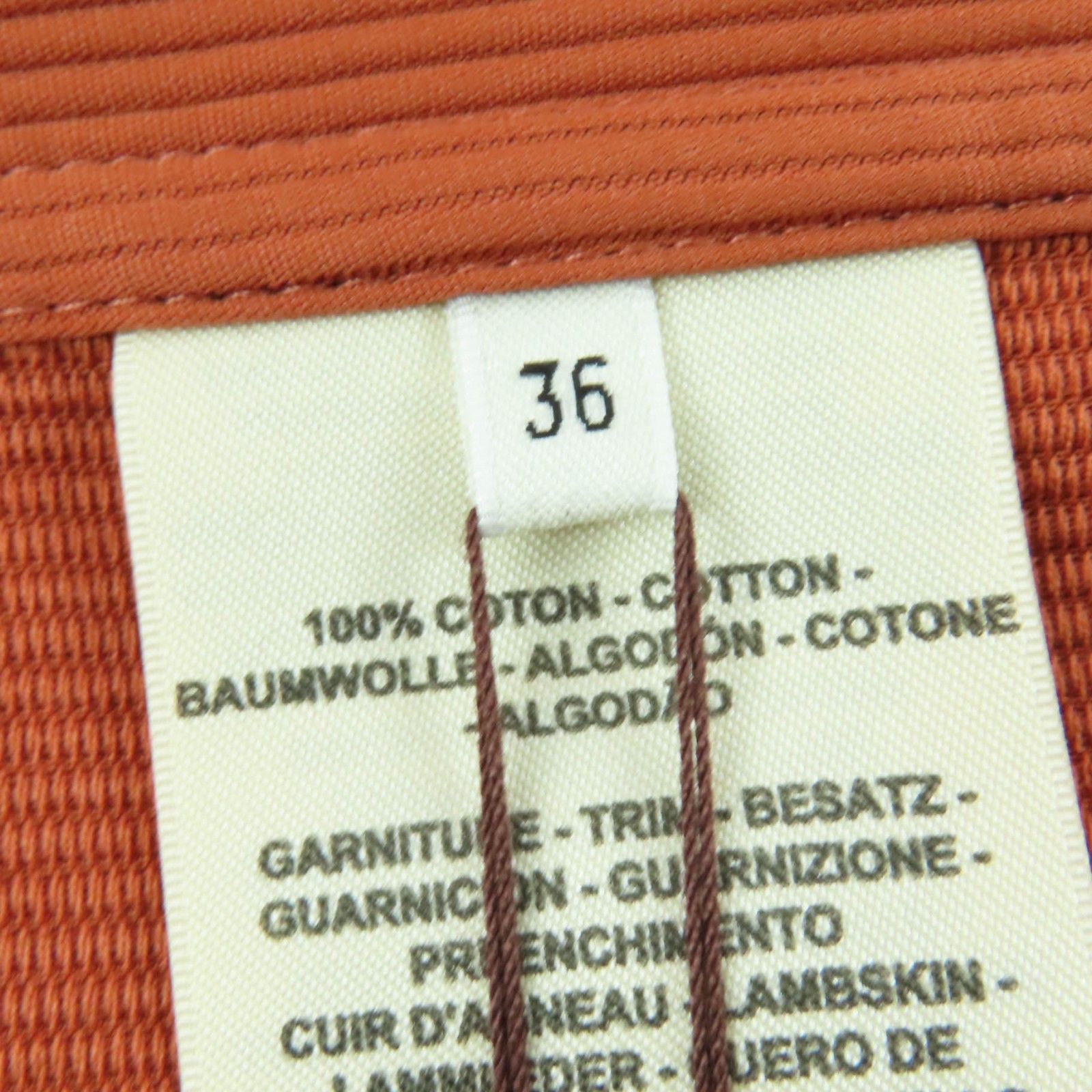 Hermes Hermes Hermès36 Lambskin Cotton Sleeveless Top Leather Tops DUTY FREE for USA Size ONE SIZE - 8 Thumbnail