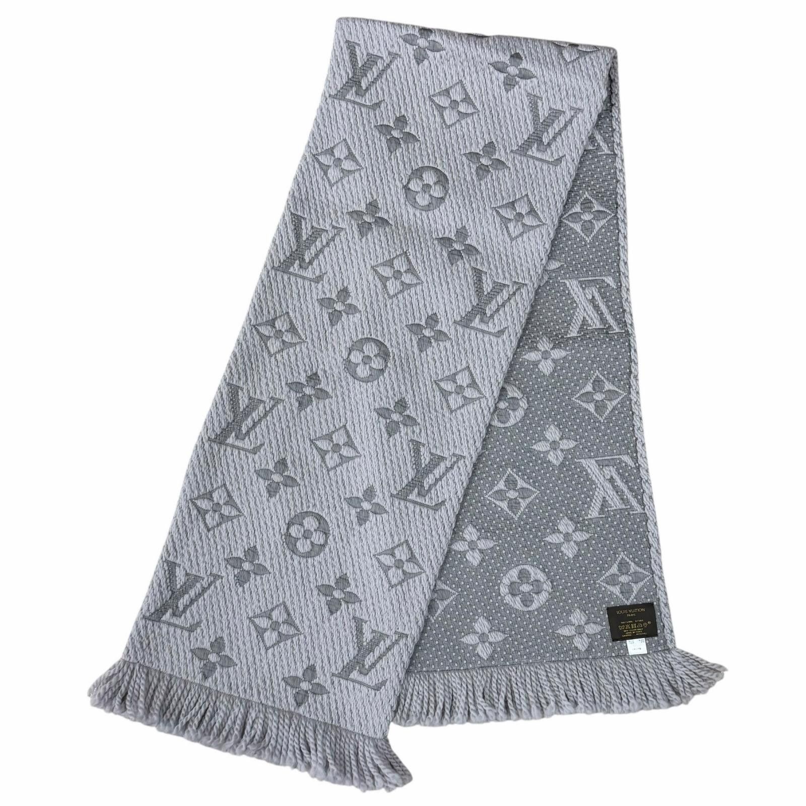 Louis Vuitton Louis Vuitton Louis Vuitton Escalp Logo Mania Wool Silk Scarf Textile Scarf M74742 DUTY FREE for USA Size ONE SIZE - 3 Thumbnail