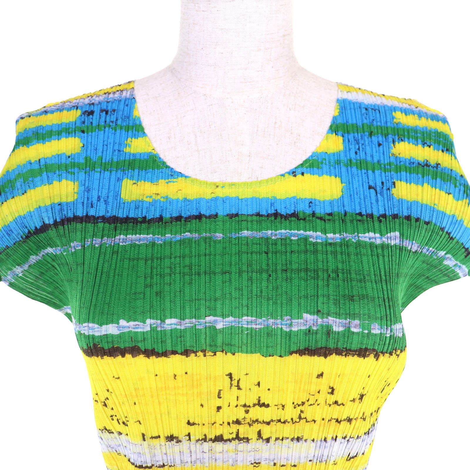 Issey Miyake Issey Miyake PLEATS PLEASE T-All-over print Polyester T-shirt Textile T-Shirts PP21-JK683 DUTY FREE for USA Size ONE SIZE - 4 Thumbnail