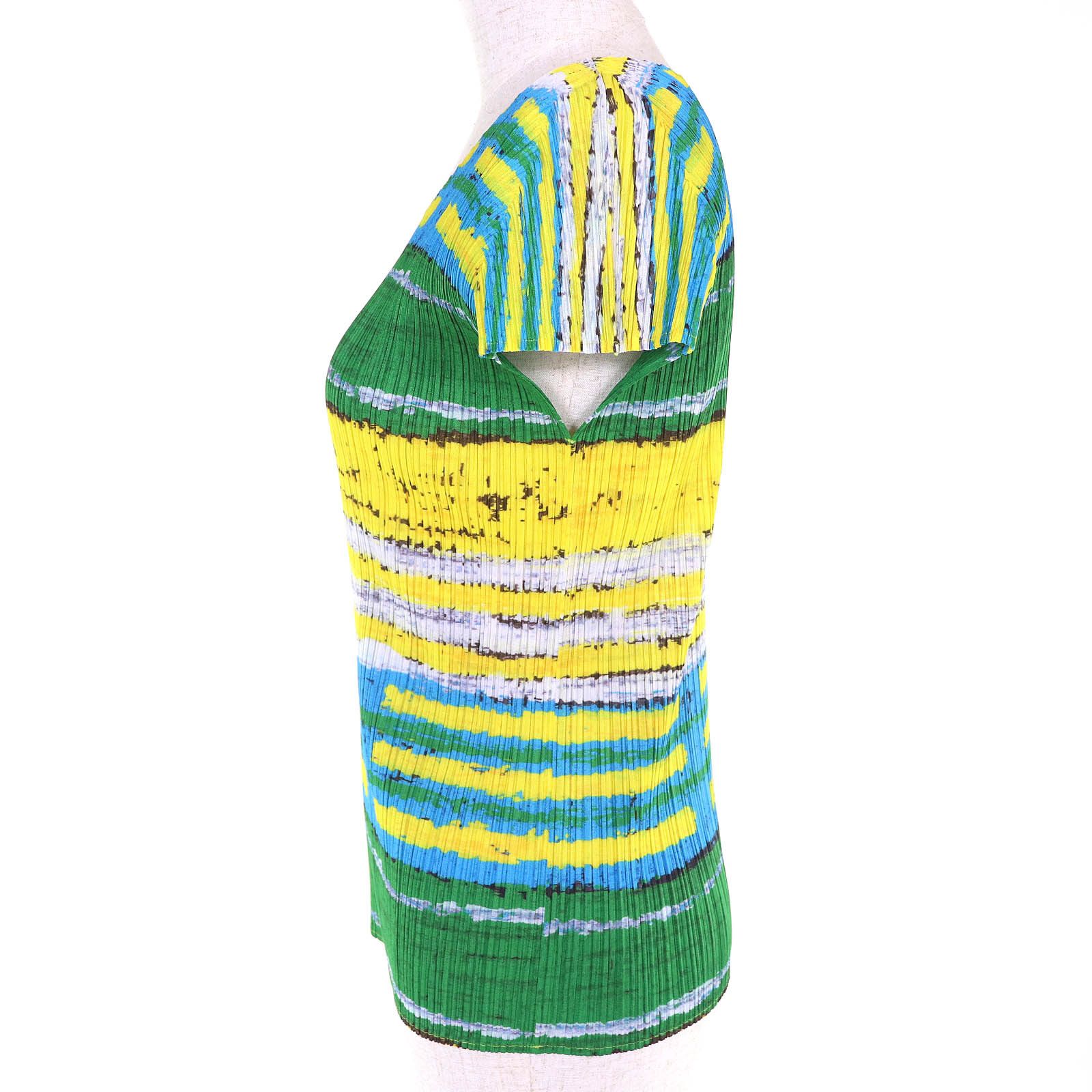 Issey Miyake Issey Miyake PLEATS PLEASE T-All-over print Polyester T-shirt Textile T-Shirts PP21-JK683 DUTY FREE for USA Size ONE SIZE - 2 Thumbnail