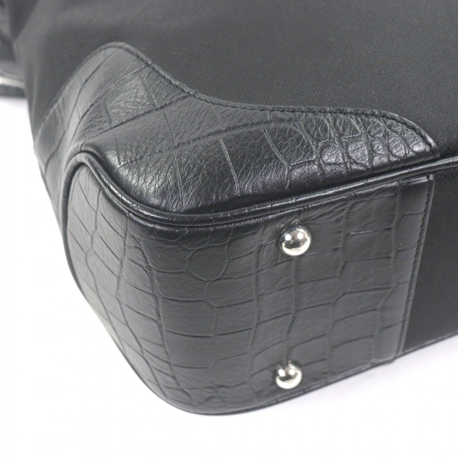 Other PELLE MORBIDA Briefcase Crocodile Embossed Nylon 2way Shoulder Bag Leather Business Bag DUTY FREE for USA