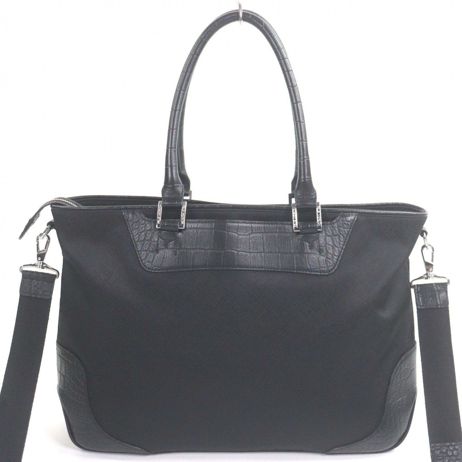 Other PELLE MORBIDA Briefcase Crocodile Embossed Nylon 2way Shoulder Bag Leather Business Bag DUTY FREE for USA