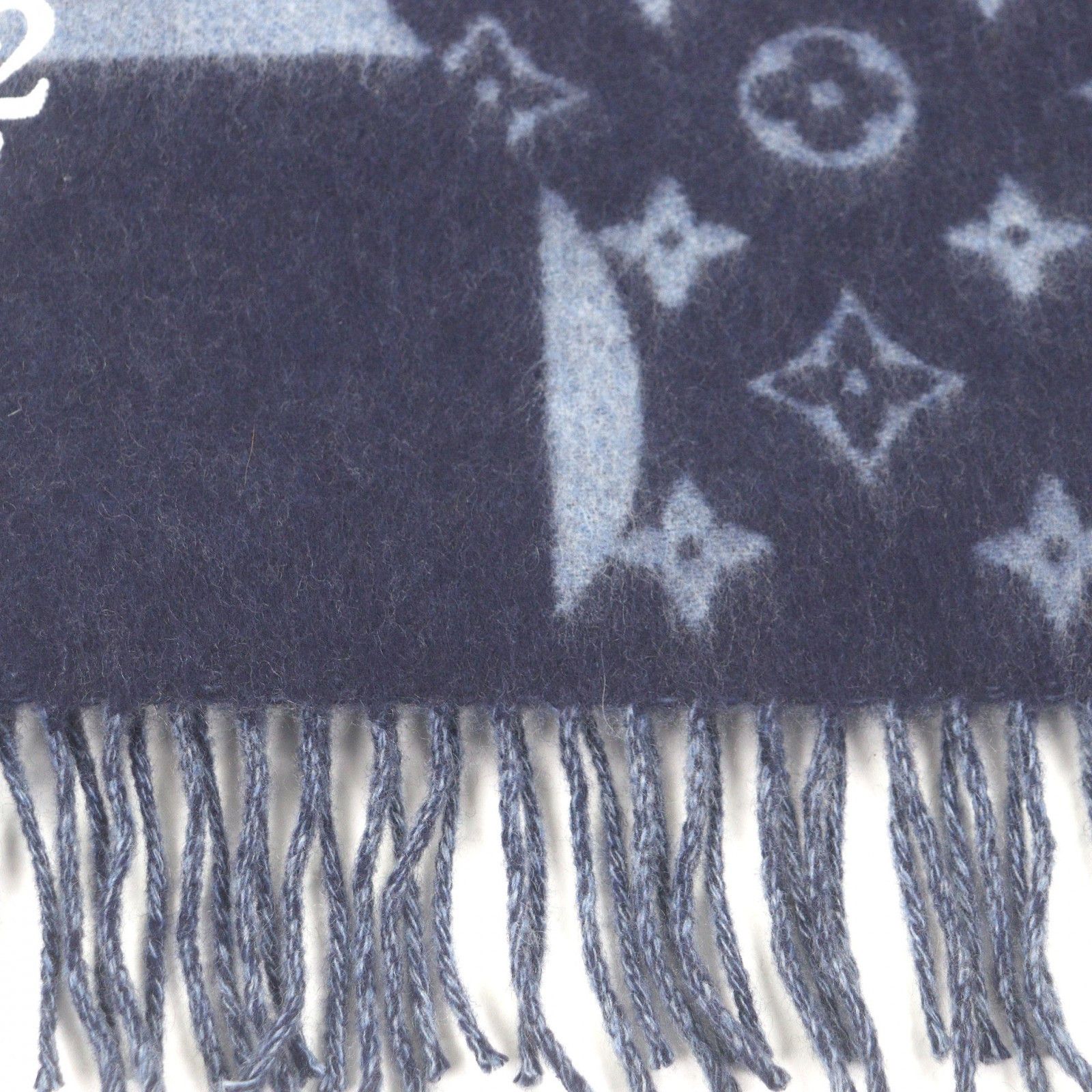Louis Vuitton Louis Vuitton Louis Vuitton NIGO 100% Cashmere Scarf Textile Scarf DUTY FREE for USA Size ONE SIZE - 6 Thumbnail