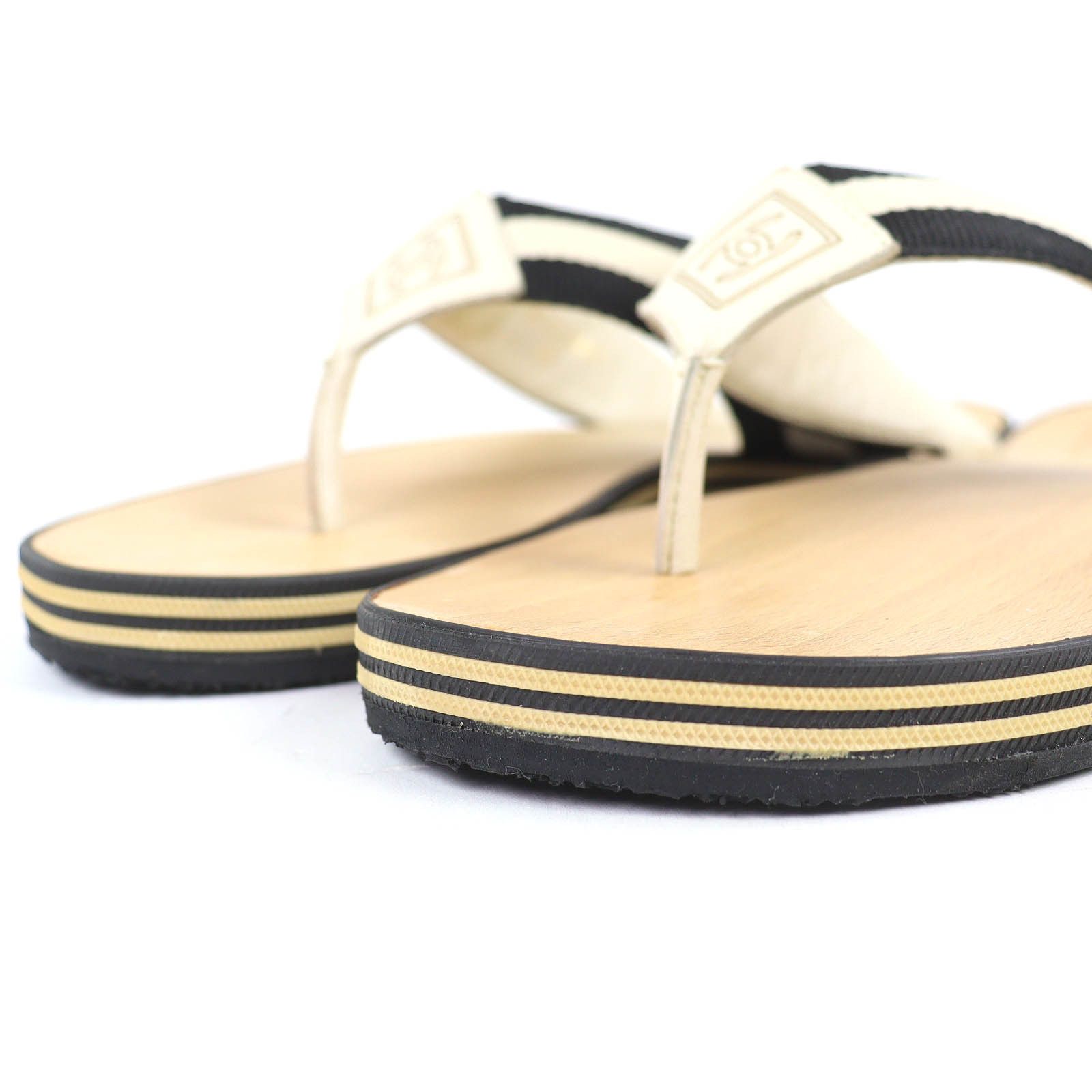 Chanel Chanel CHANEL ENTRE DOIGTS COCO Wood Thong Sandals Plant-based Shoes G24999 DUTY FREE for USA Size ONE SIZE - 7 Thumbnail