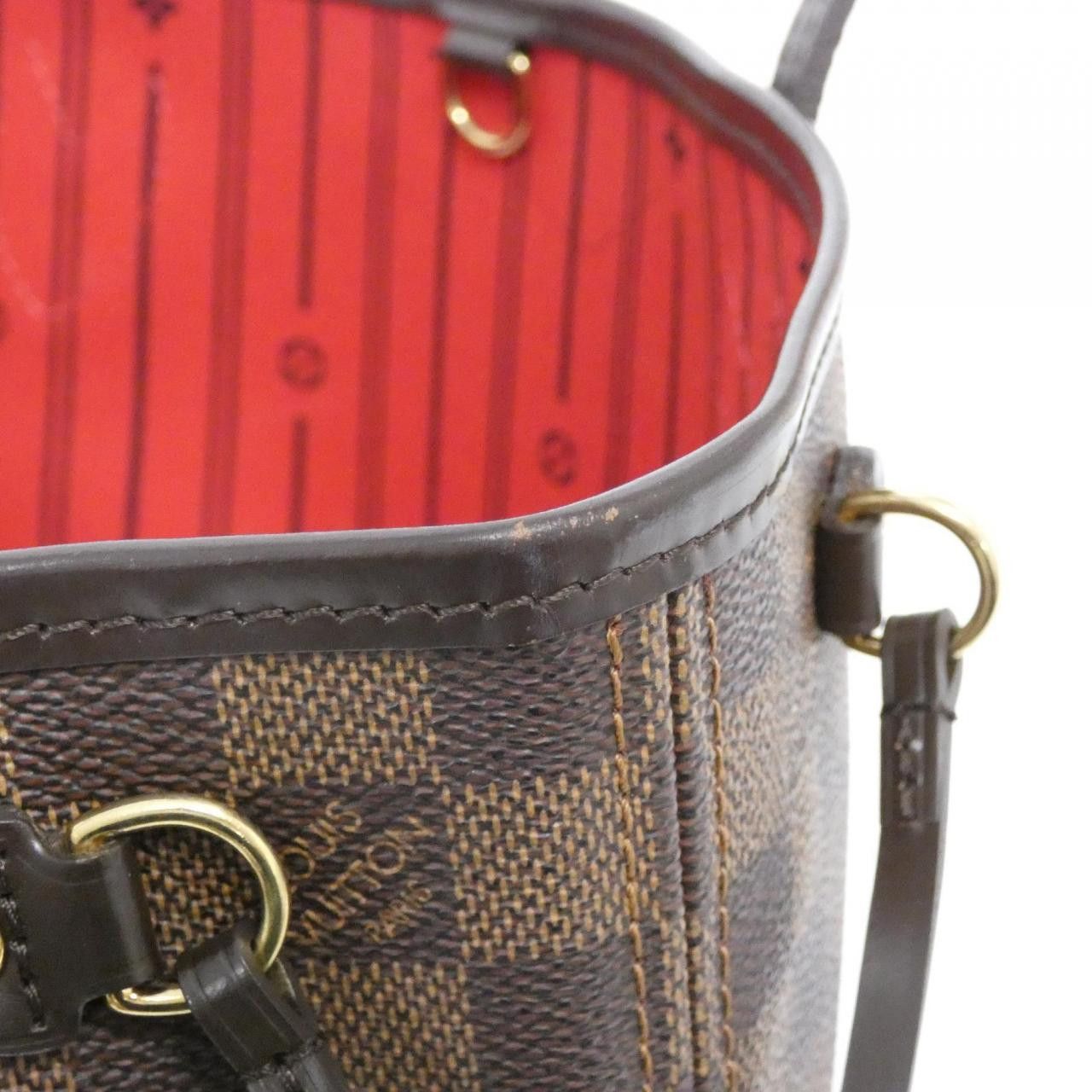 Louis Vuitton Louis Vuitton Louis Vuitton Neverfull Damier Bag Textile Tote Bag N51109 DUTY FREE for USA Size ONE SIZE - 5 Thumbnail