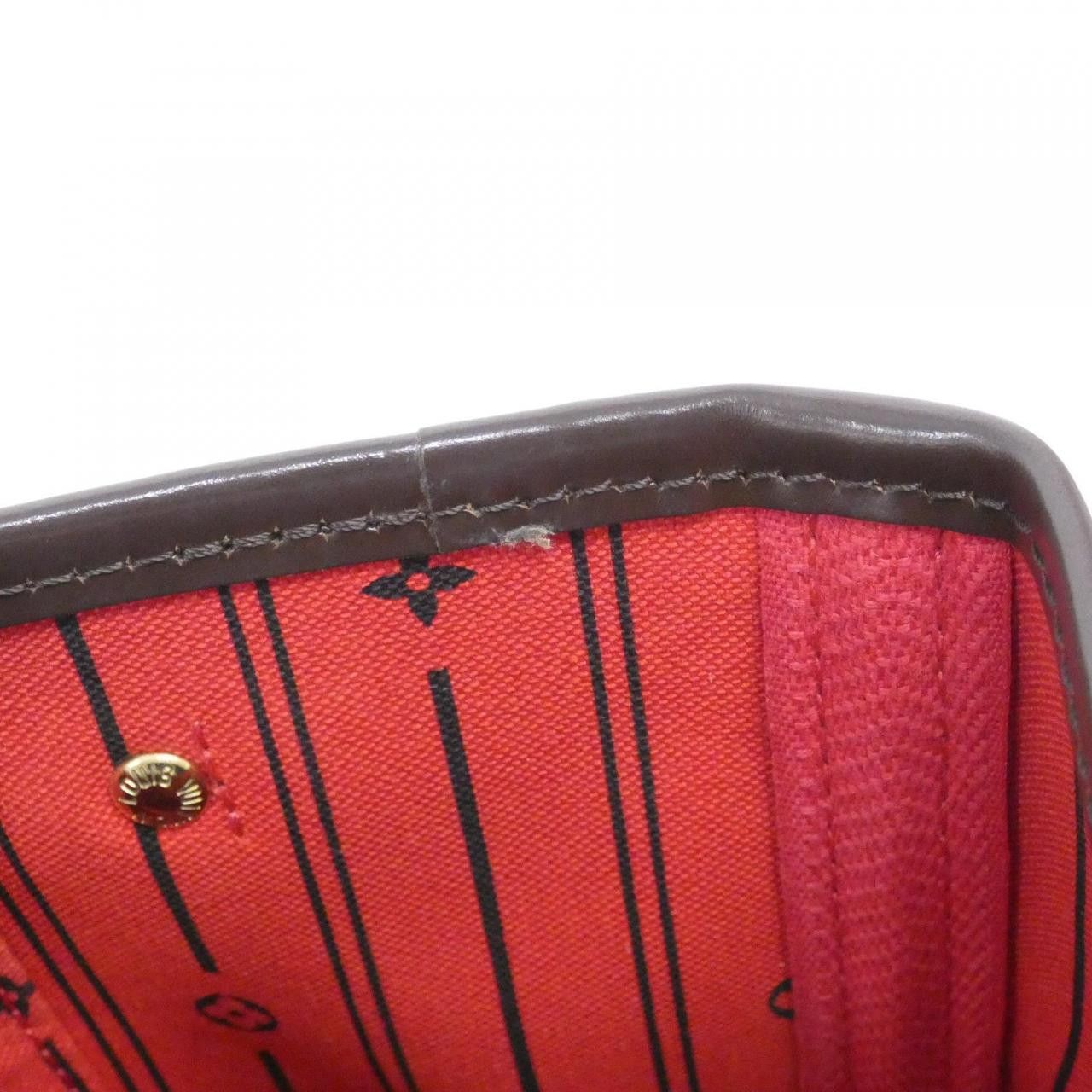Louis Vuitton Louis Vuitton Louis Vuitton Neverfull Damier Bag Textile Tote Bag N51109 DUTY FREE for USA Size ONE SIZE - 9 Thumbnail