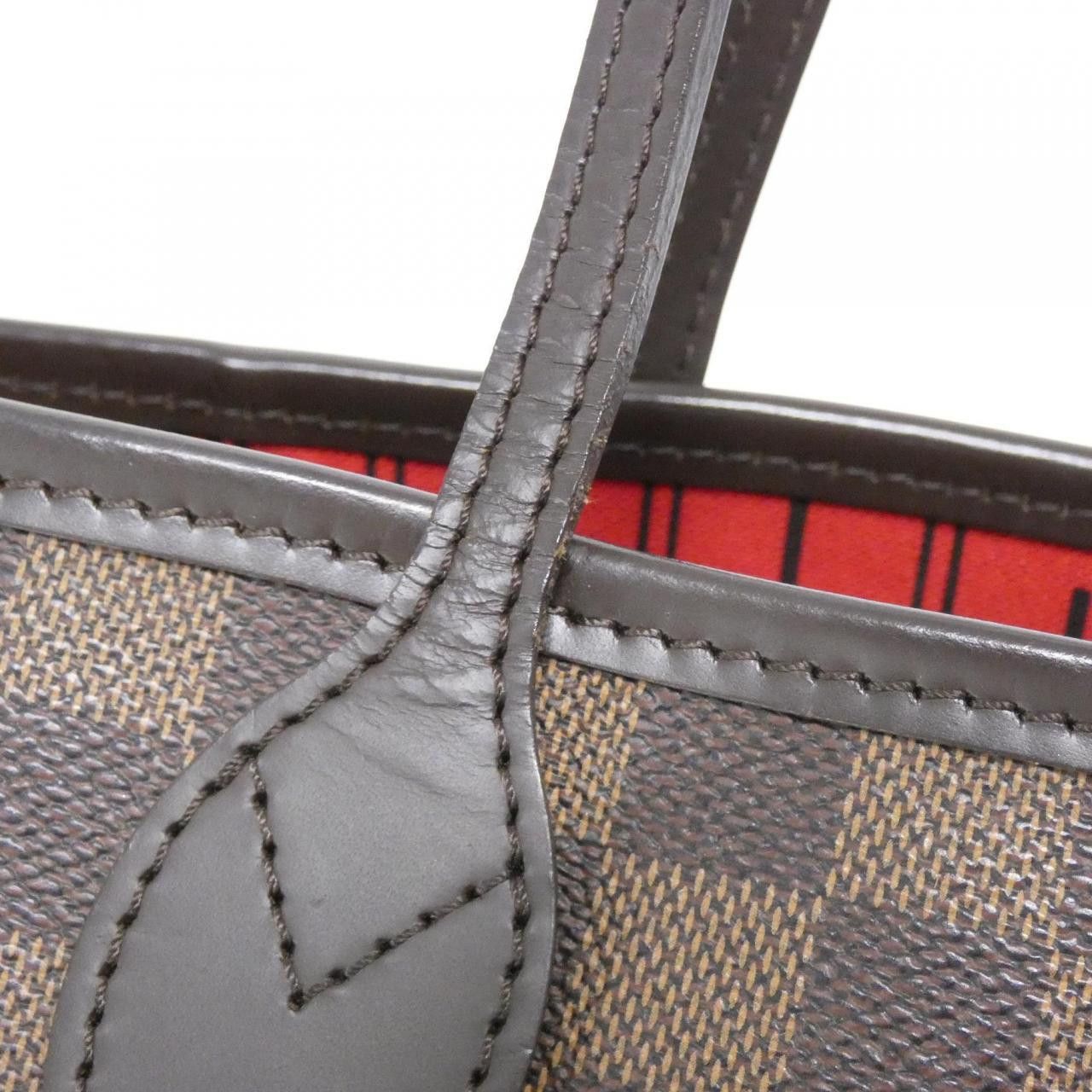 Louis Vuitton Louis Vuitton Louis Vuitton Neverfull Damier Bag Textile Tote Bag N51109 DUTY FREE for USA Size ONE SIZE - 6 Thumbnail