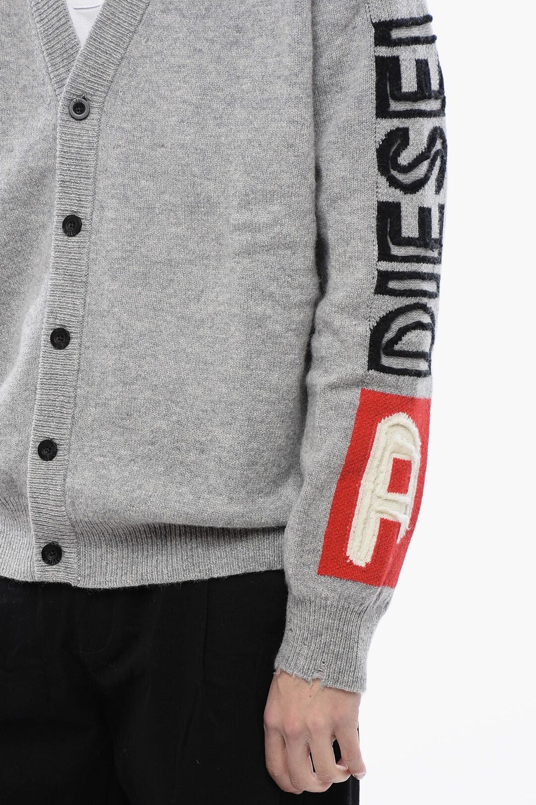 Diesel RED TAG Wool Cardigan K-SARRI With V-Neck Size US XXL / EU 58 / 5 - 3 Thumbnail