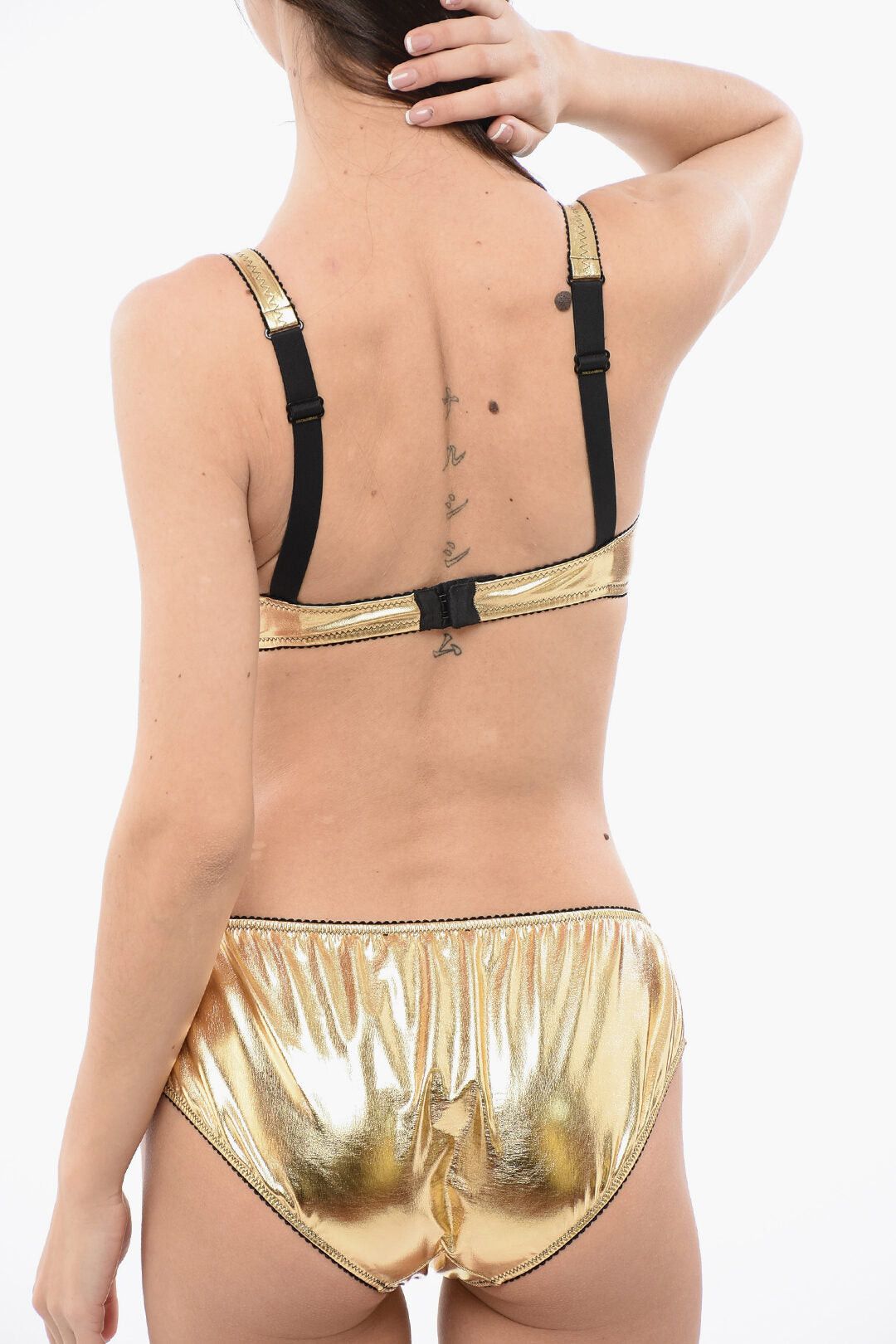Dolce & Gabbana Padded Bra with Metallic Effect Size ONE SIZE - 2 Thumbnail