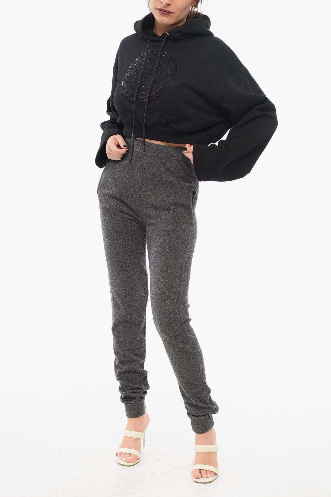 Versace Hoodie MEDUSA with Cropped Fit Design Size XS / US 0-2 / IT 36-38 - 4 Thumbnail