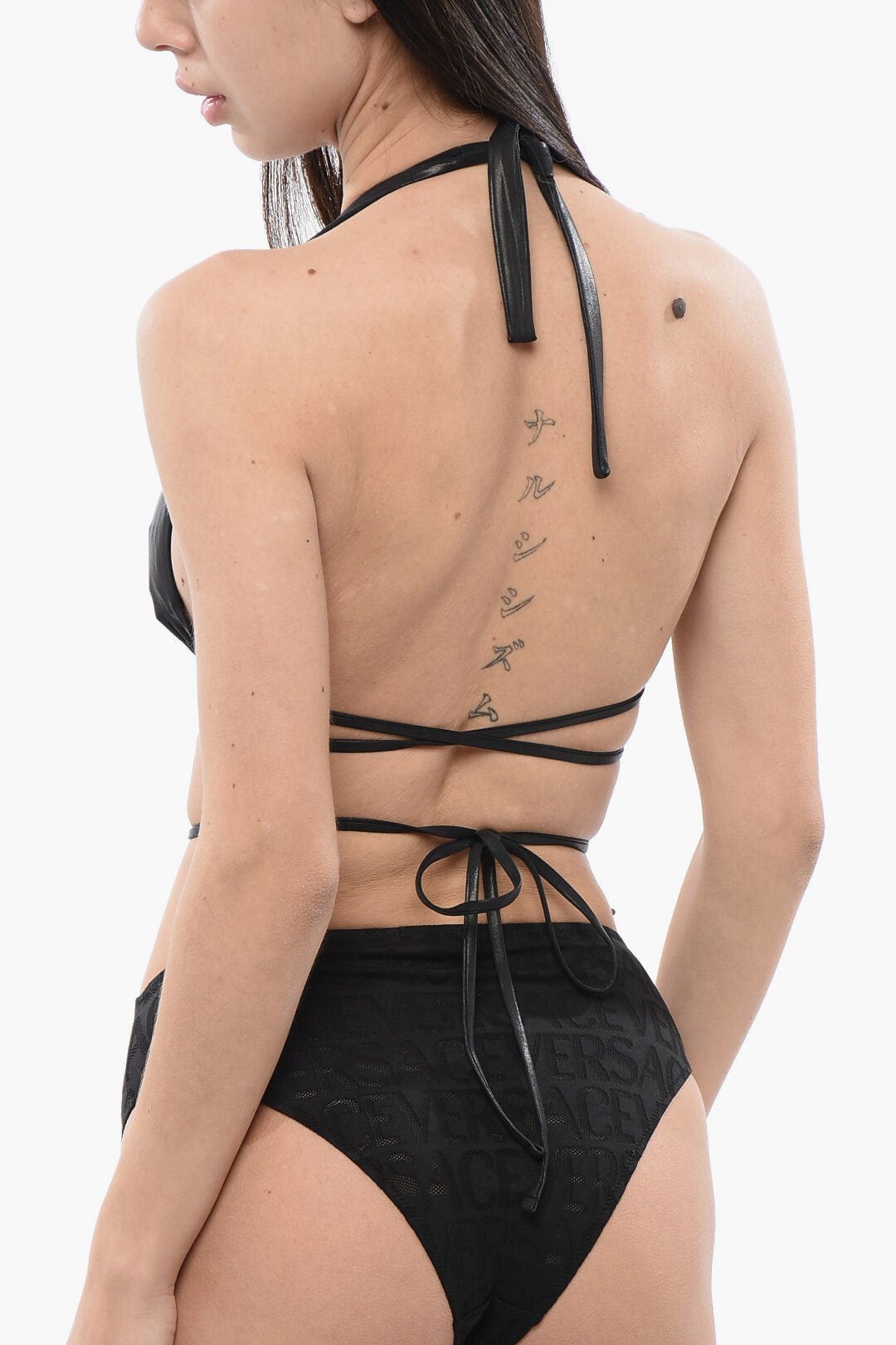 Versace Triangle Bikini Top with LA GRECA Logo Size ONE SIZE - 2 Thumbnail