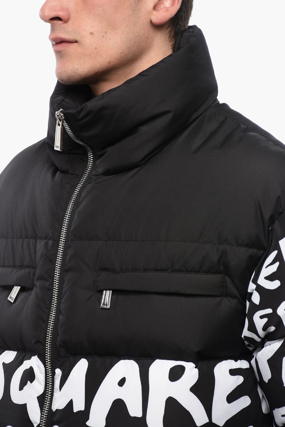 Dsquared2 Quilted Puffer POP 80' With Lettering Size US L / EU 52-54 / 3 - 3 Thumbnail