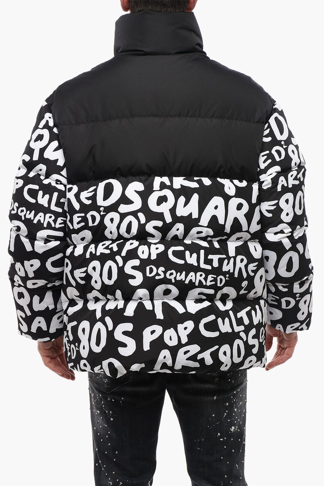 Dsquared2 Quilted Puffer POP 80' With Lettering Size US M / EU 48-50 / 2 - 2 Thumbnail