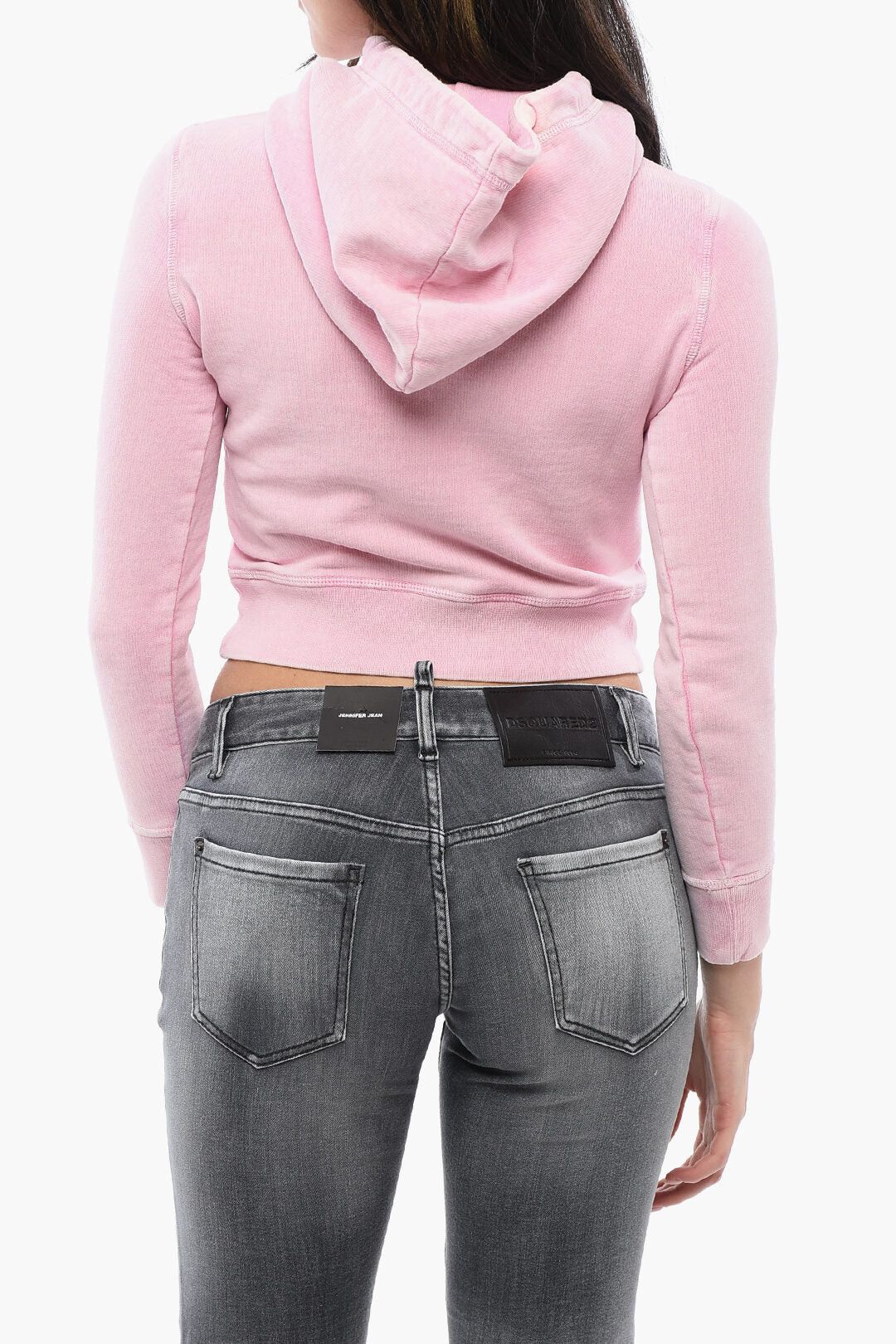 Dsquared2 Hoodie Cropped Fit FREE KISSES Size XS / US 0-2 / IT 36-38 - 2 Thumbnail