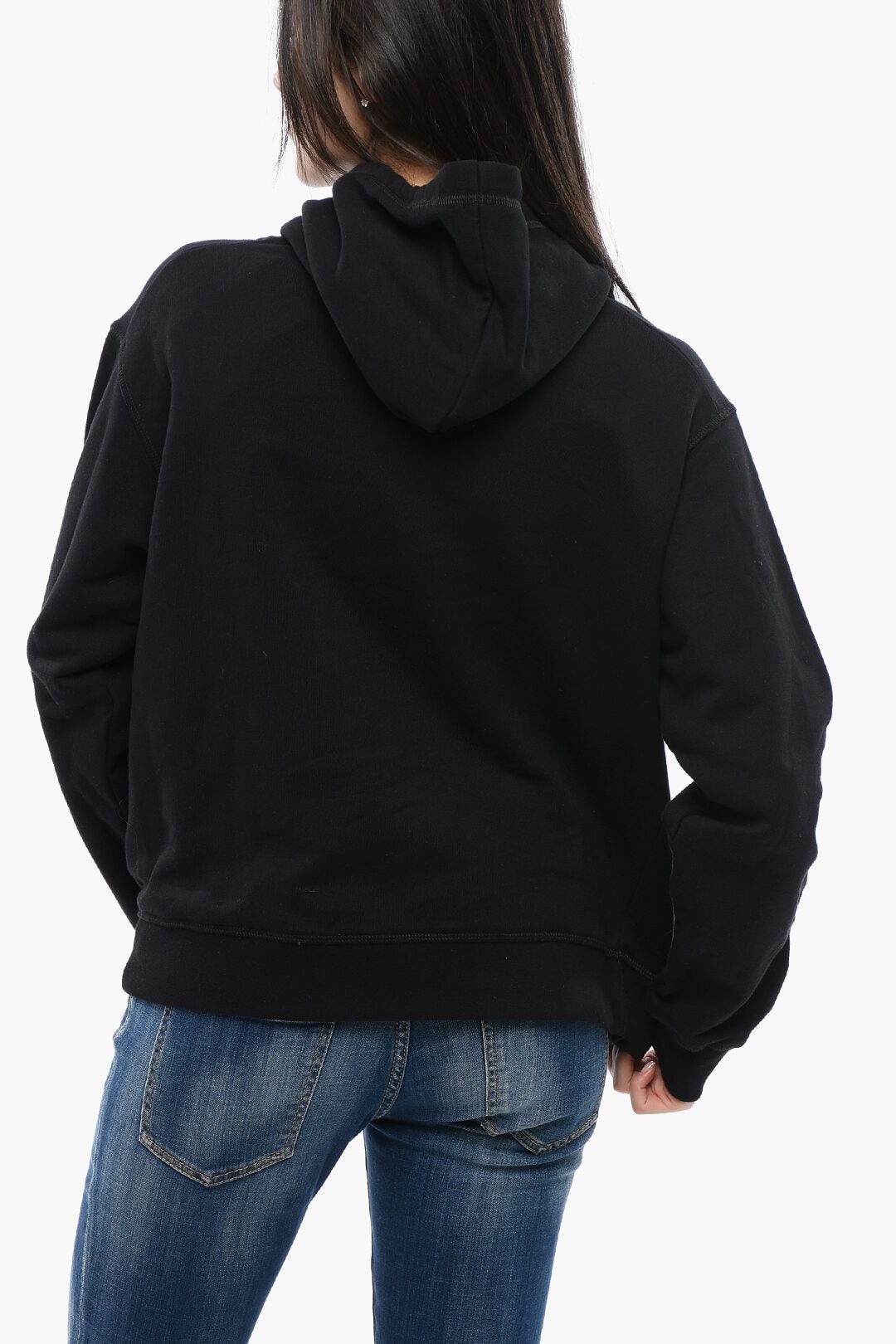 Dsquared2 Brushed Cotton Hoodie with See-Through Insert Size XS / US 0-2 / IT 36-38 - 2 Thumbnail